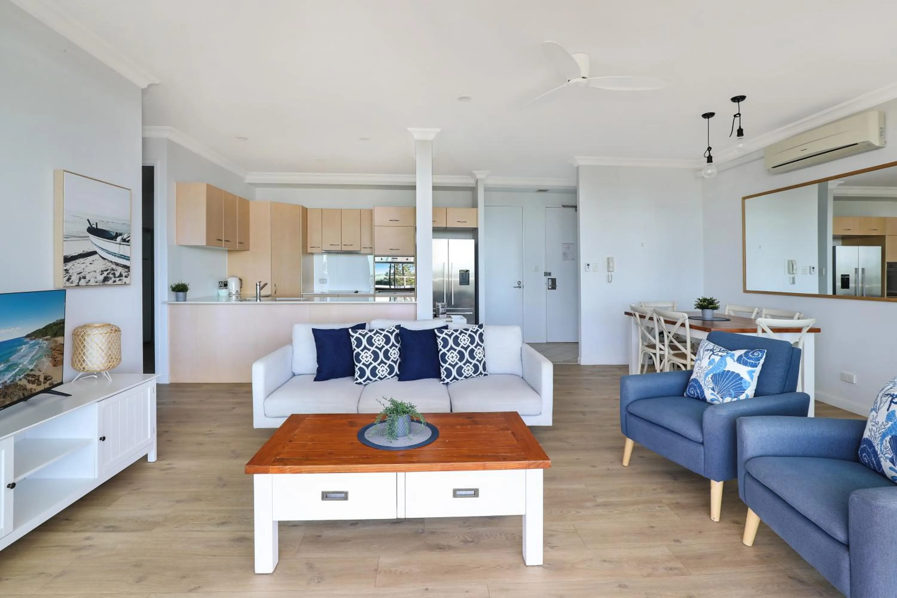 Living room in Santorini Twin Waters
