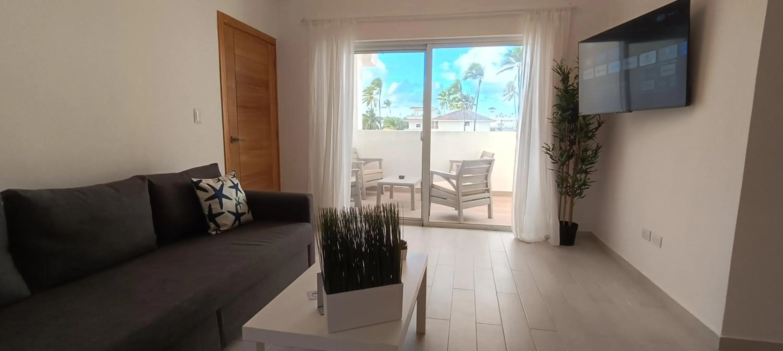 Living room in Las Terrazas Condo Punta Cana Beach - Los Corales Village