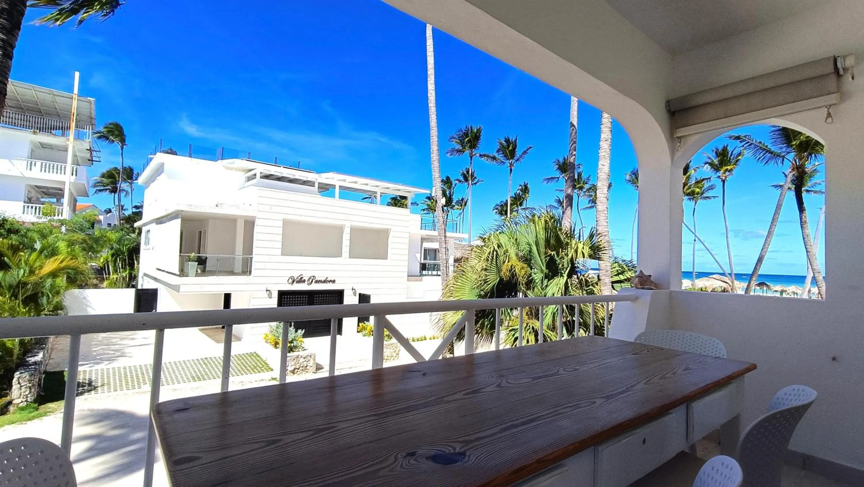 Patio in Flor del Mar Condo Punta Cana Beachfront