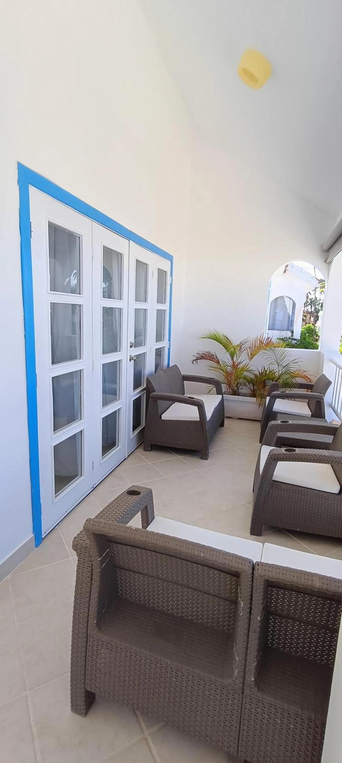 Patio in Flor del Mar Condo Punta Cana Beachfront