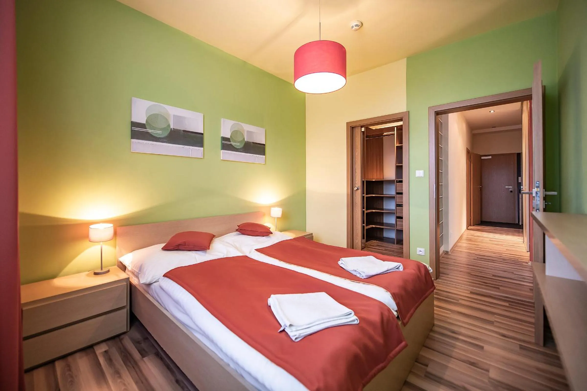 Bedroom, Bed in Hotel Spolcentrum