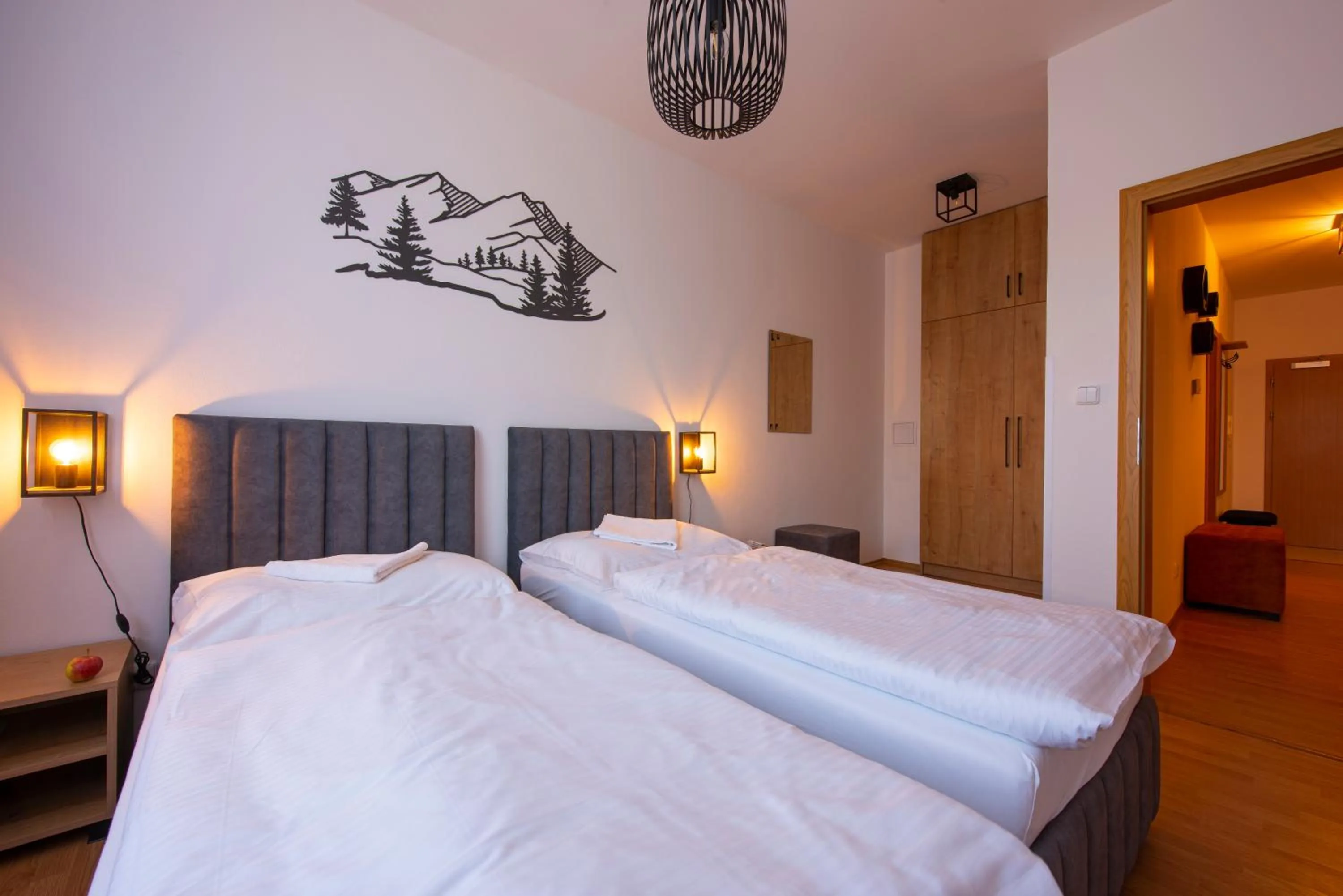 Bedroom, Bed in Hotel Spolcentrum