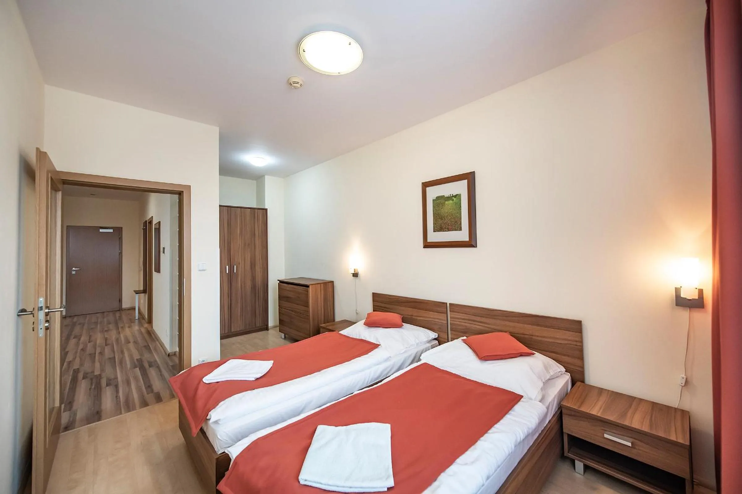 Bedroom, Bed in Hotel Spolcentrum