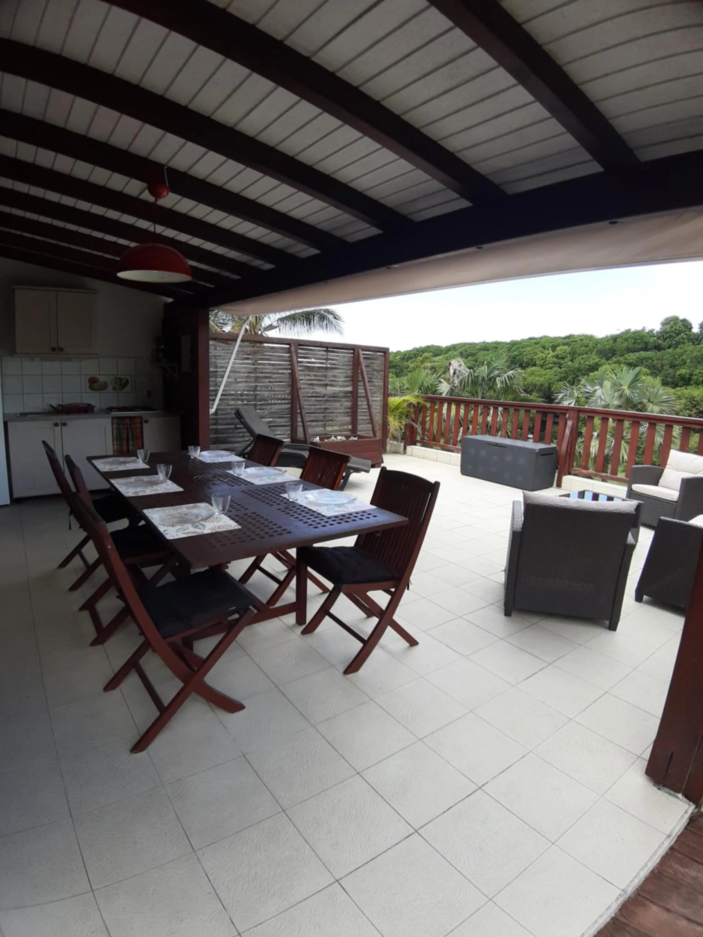 Patio in Ti Village Creole