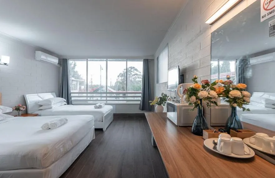 Bed in Motel Maroondah