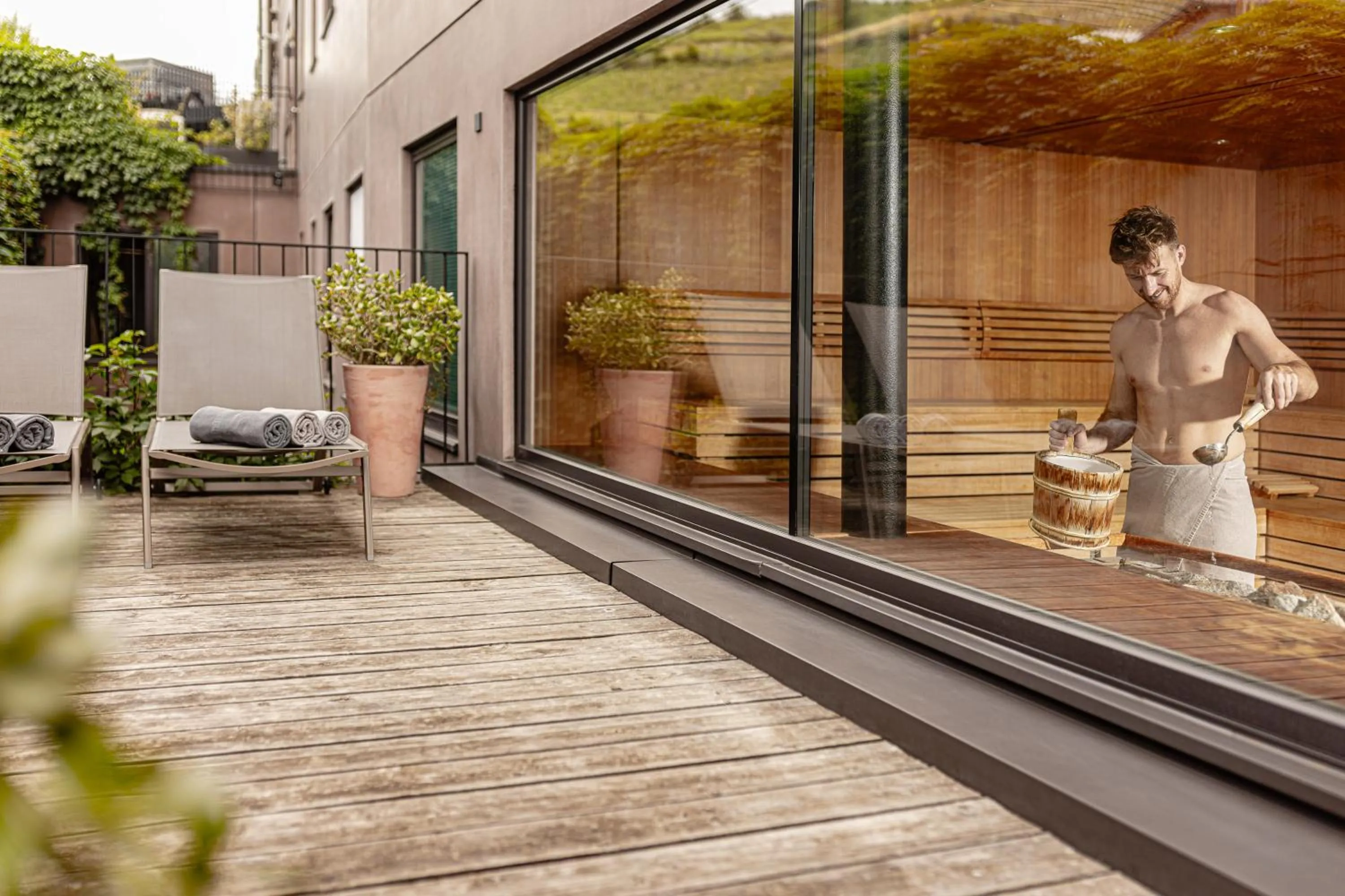 Sauna in Hotel Thalhof am See
