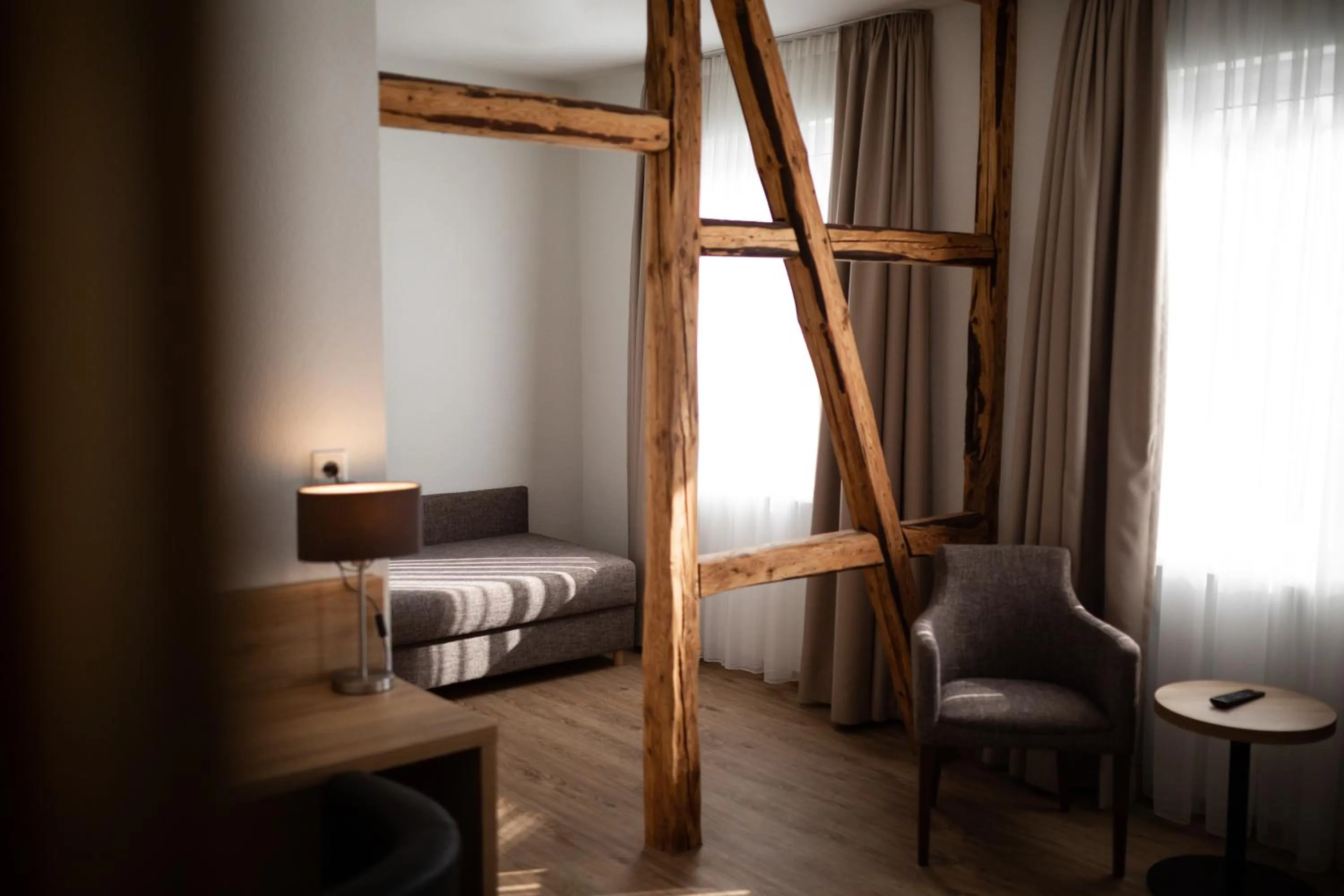 Seating area, Bed in Hotel Fröhlich-Höche