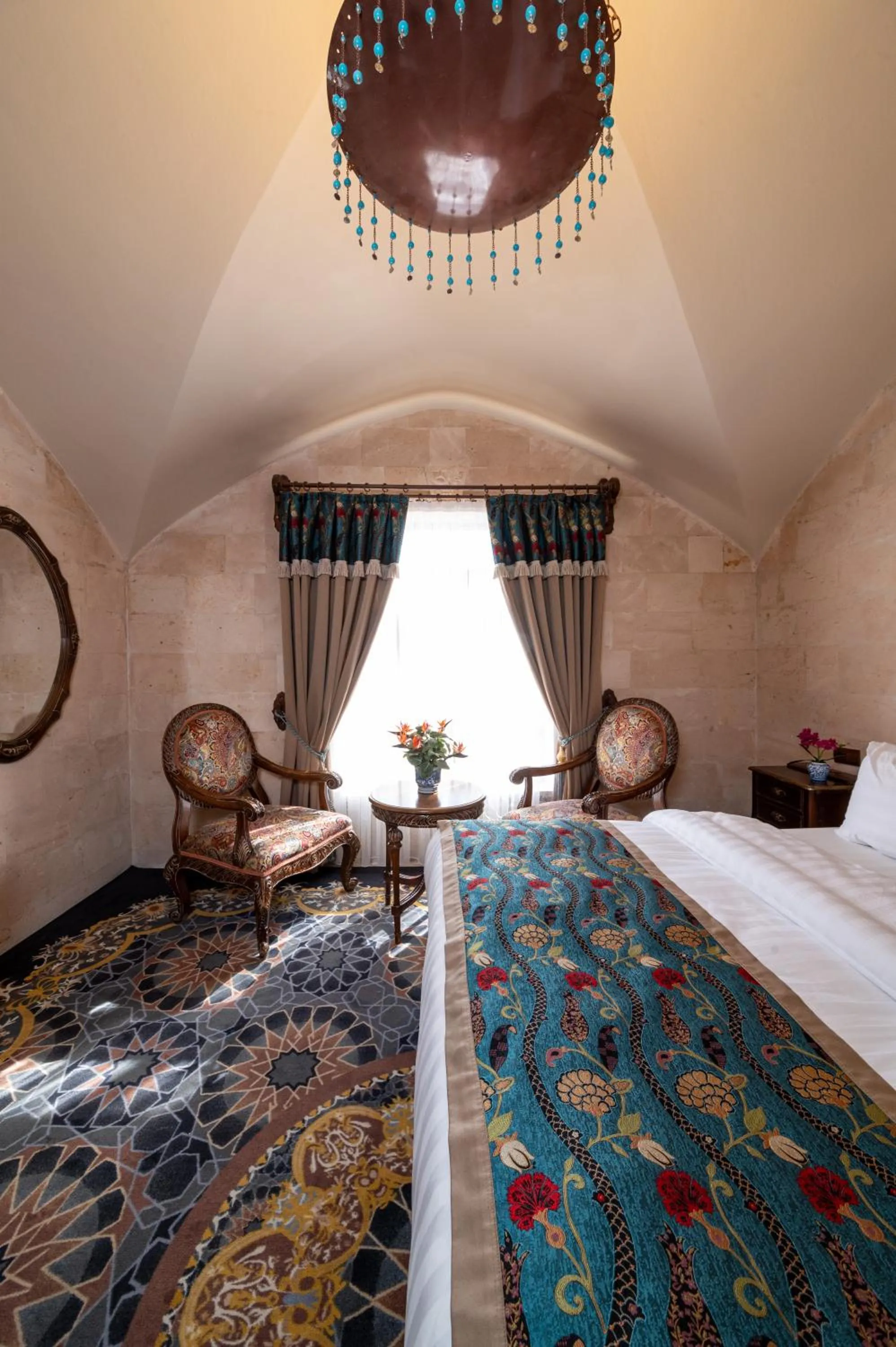 View (from property/room), Bed in Maridin Hotel