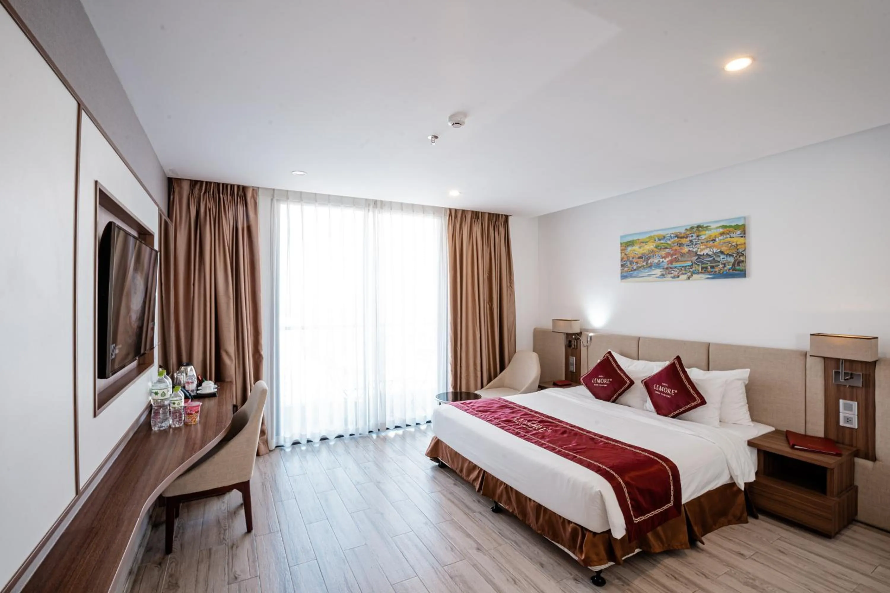 Bed in LeMore Hotel Nha Trang