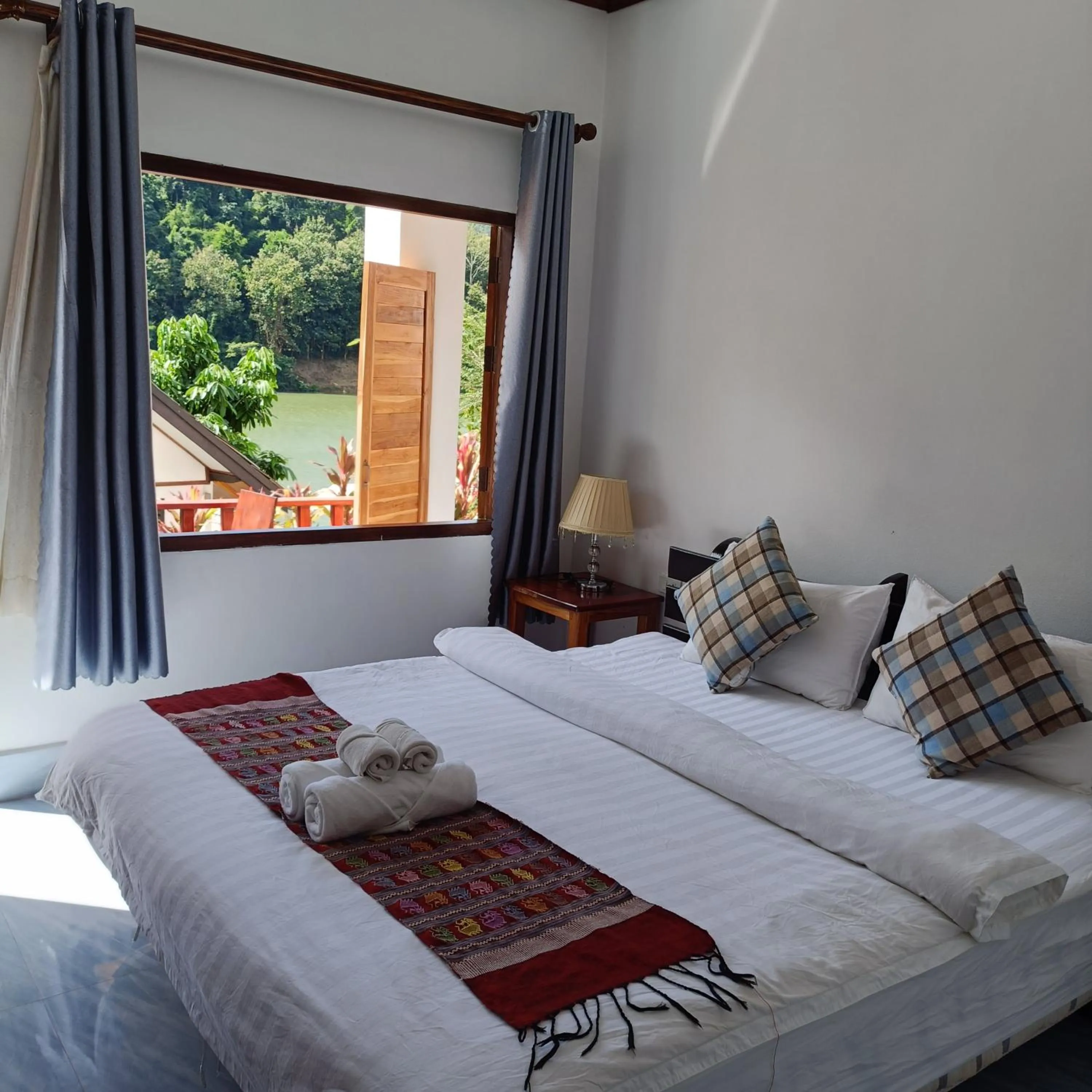 Bed in Nam ou view villa