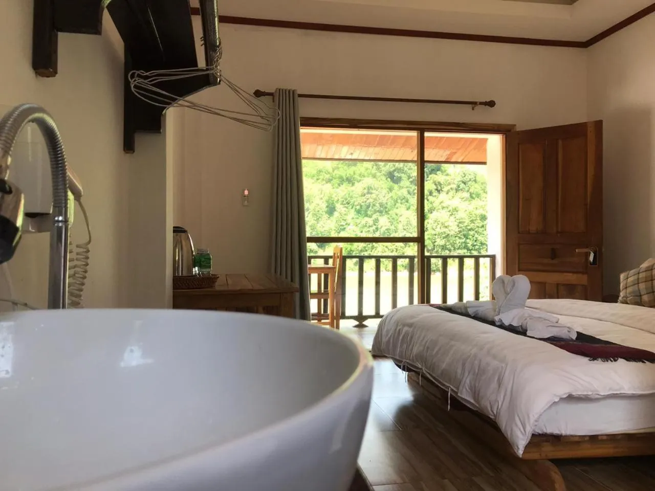 Bedroom, Bed in Nam ou view villa