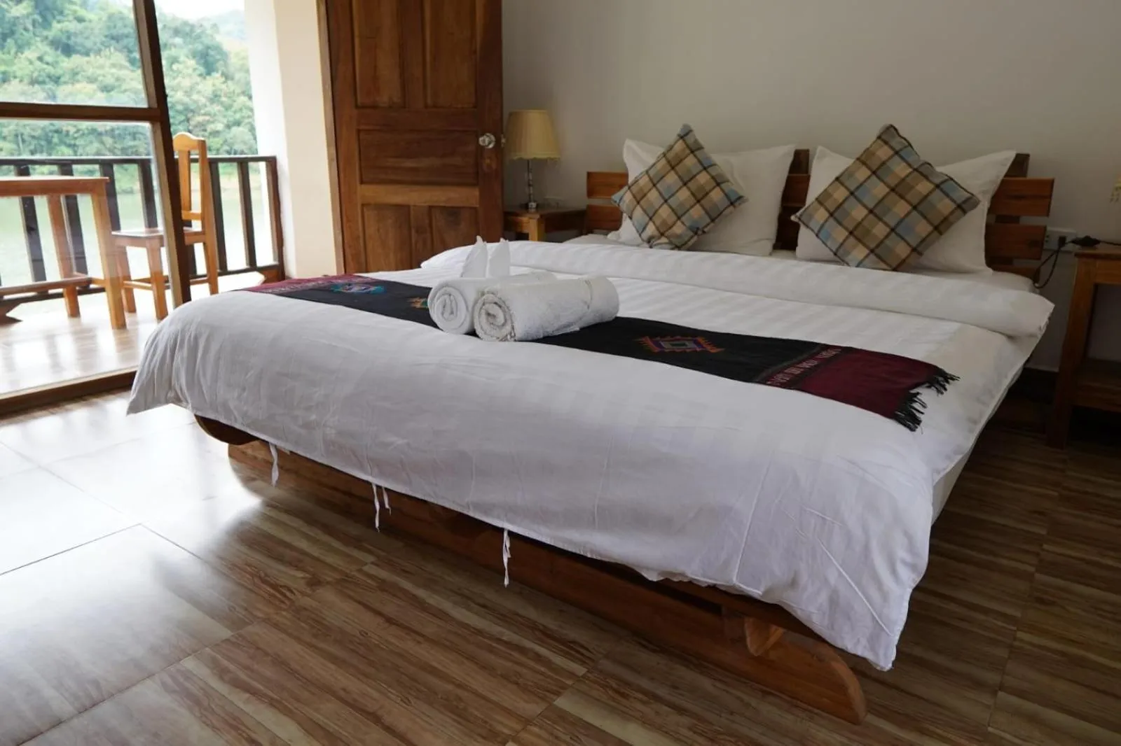 Bed in Nam ou view villa