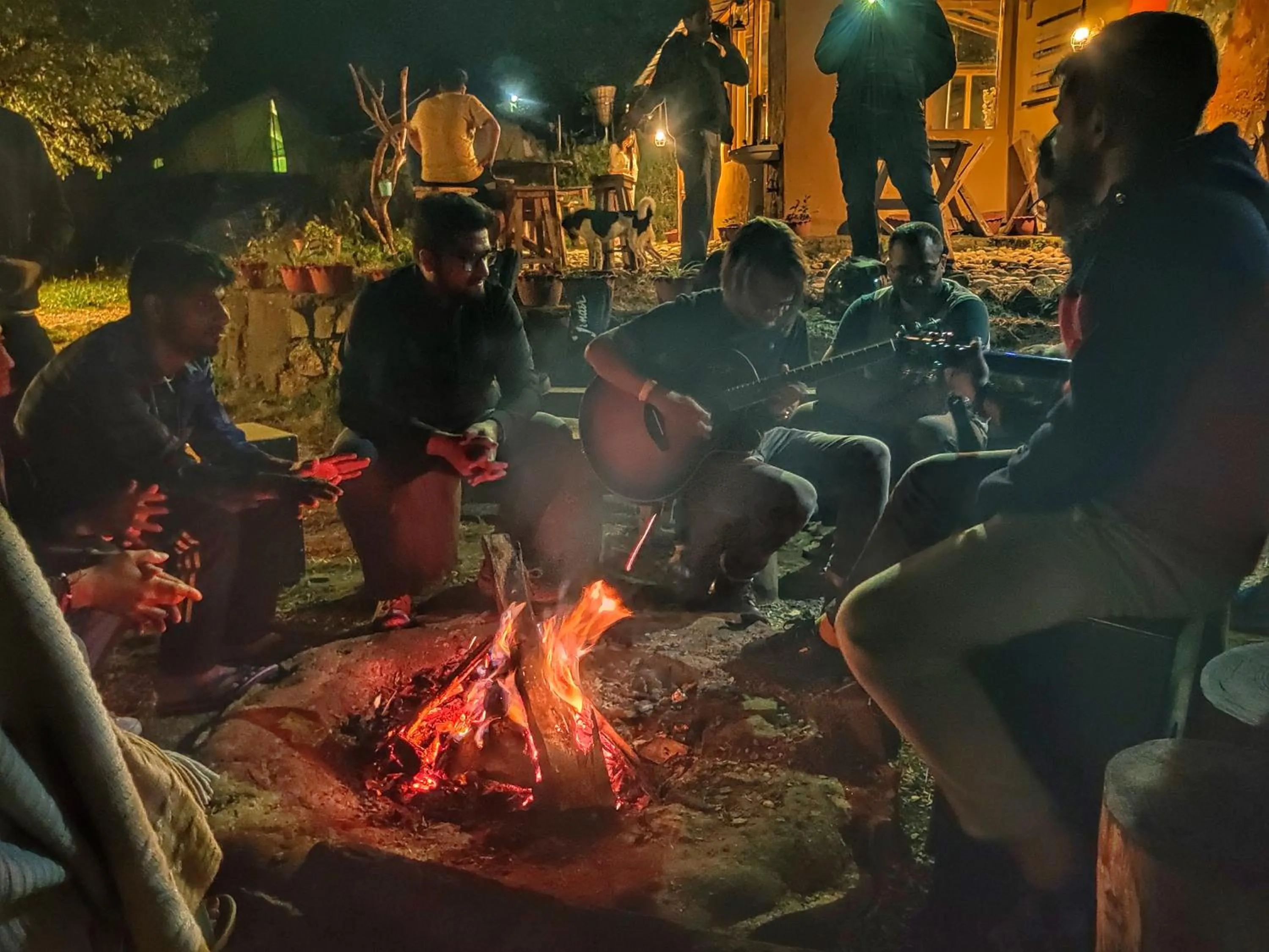Activities in Monkey Mud House and Camps, Bir