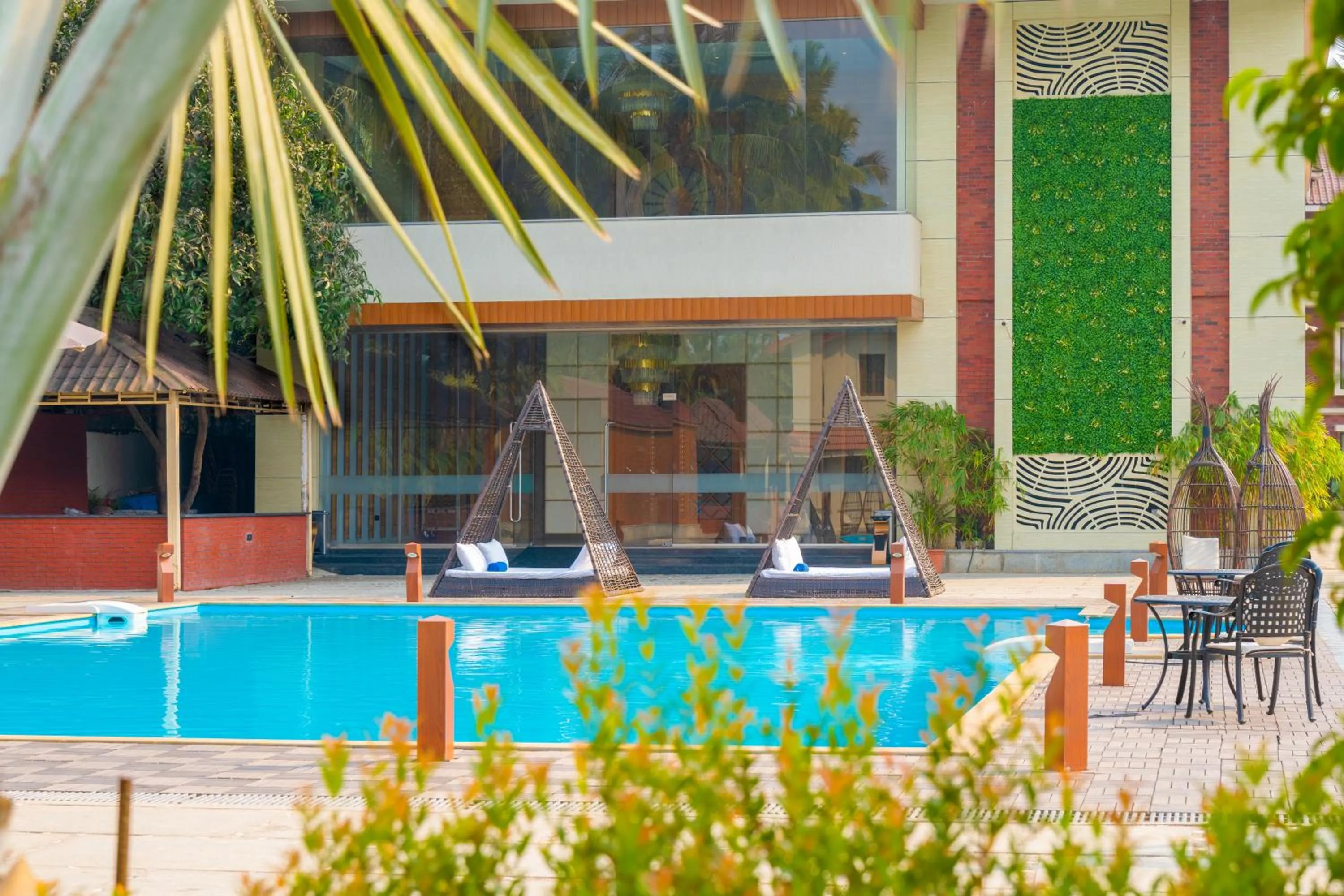 Pool view in Treat Beach Resort