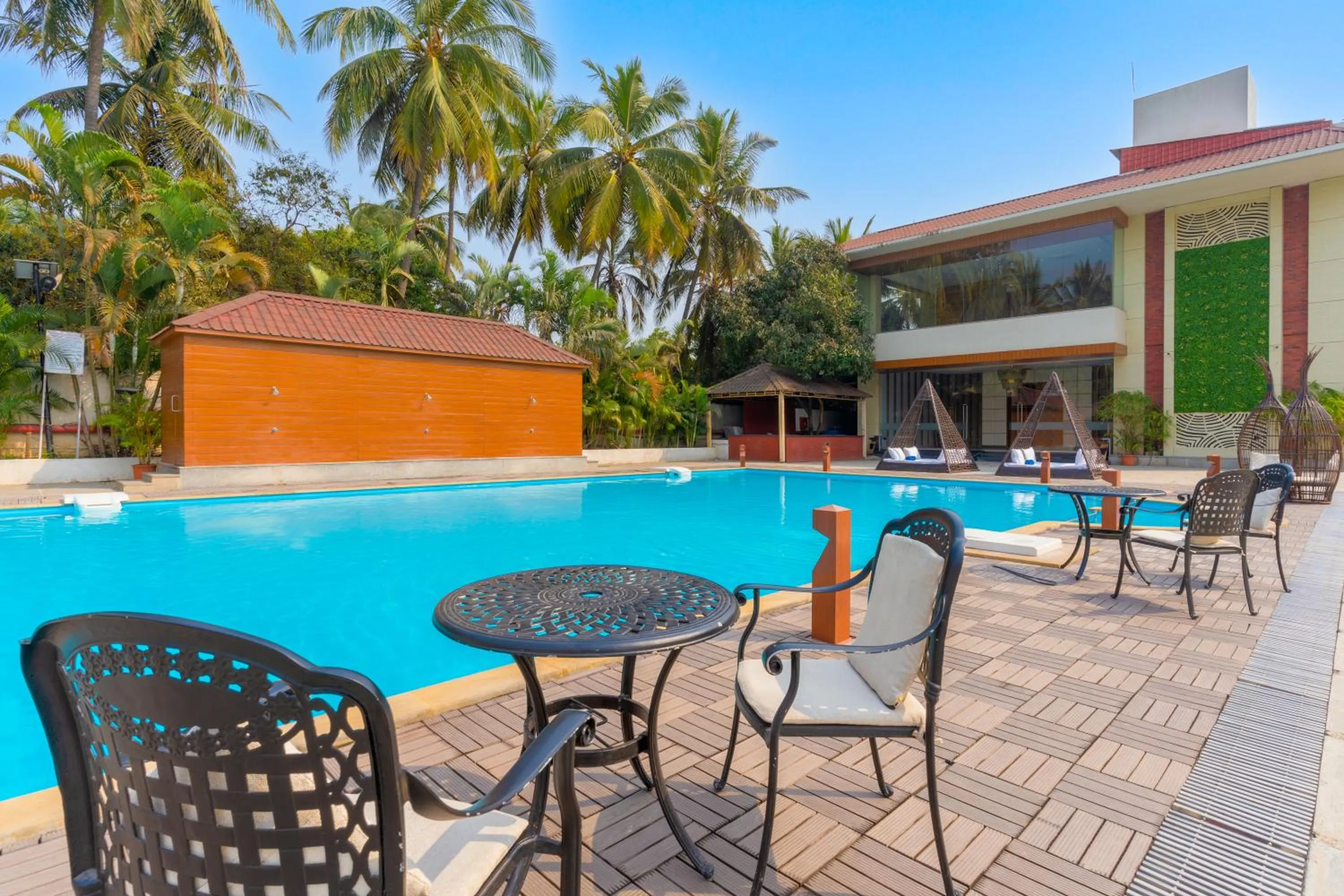 Patio in Treat Beach Resort
