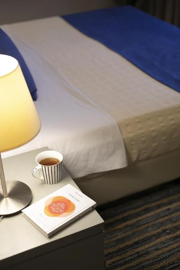 Bedroom, Bed in Nimfi Hotel, Skiathos