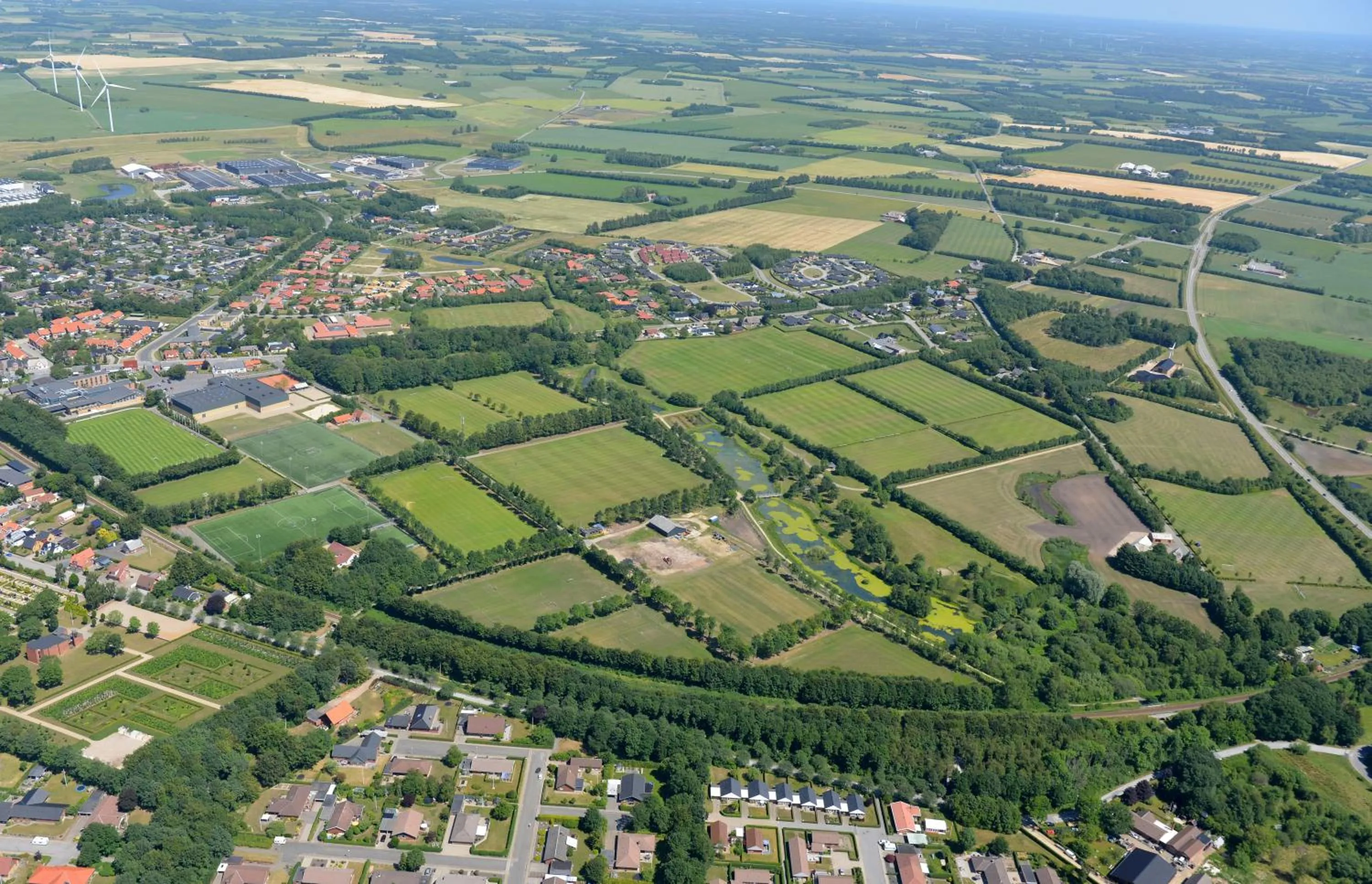 Bird's eye view in Vildbjerg Sports Hotel & Kulturcenter