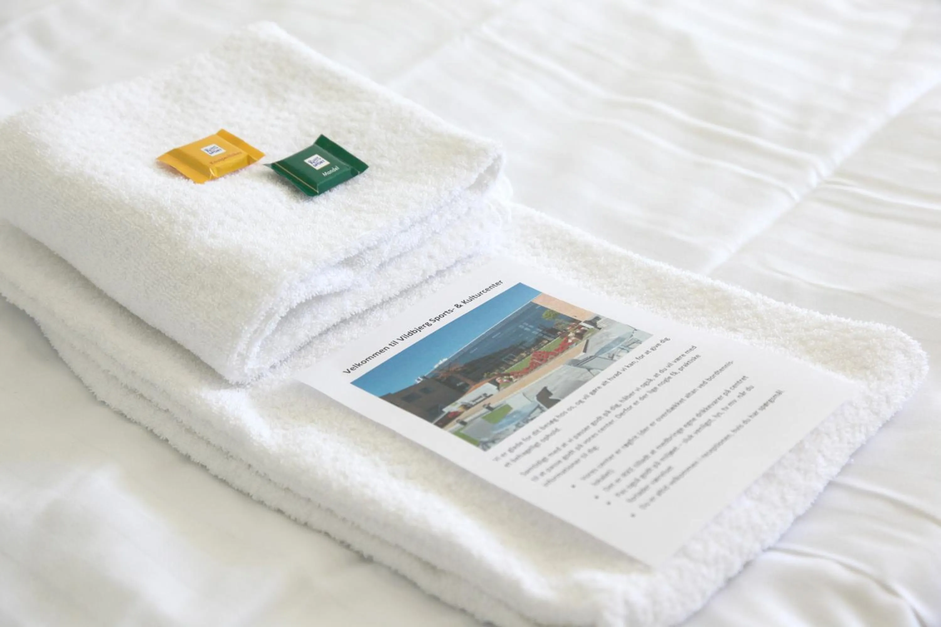 Decorative detail, Bed in Vildbjerg Sports Hotel & Kulturcenter