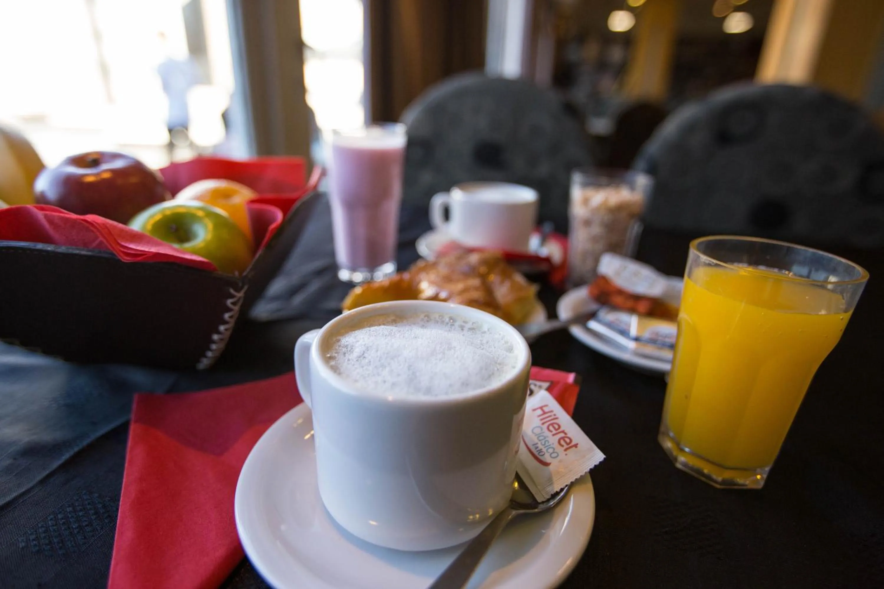 Continental breakfast in Hotel Sol Bariloche