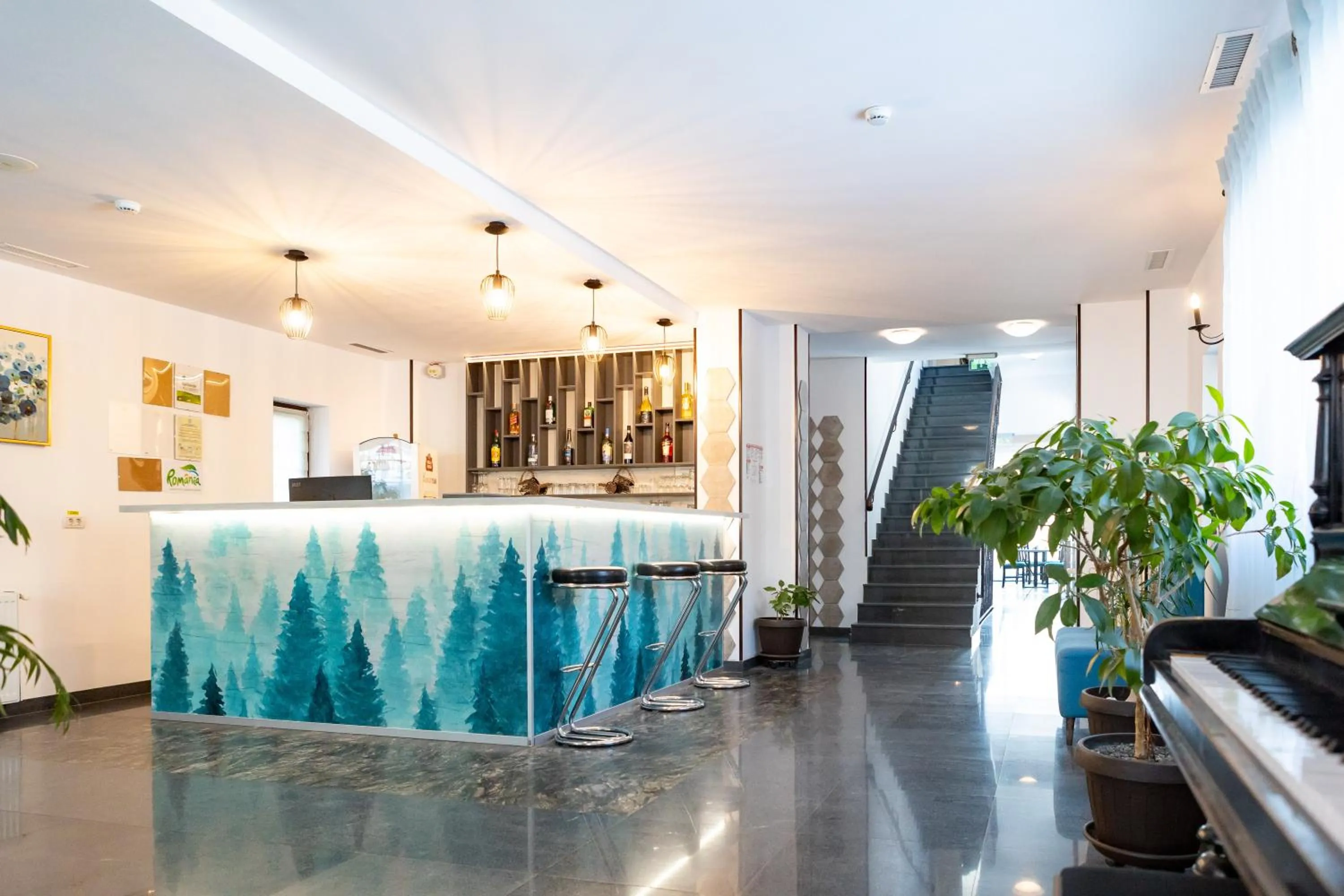 Lobby or reception in Pensiunea Hilltop