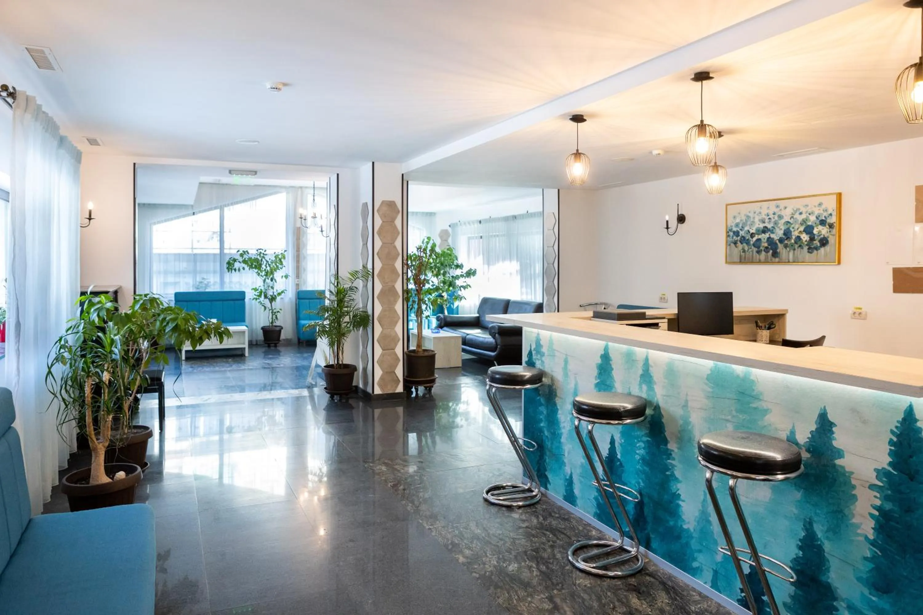 Lobby or reception in Pensiunea Hilltop