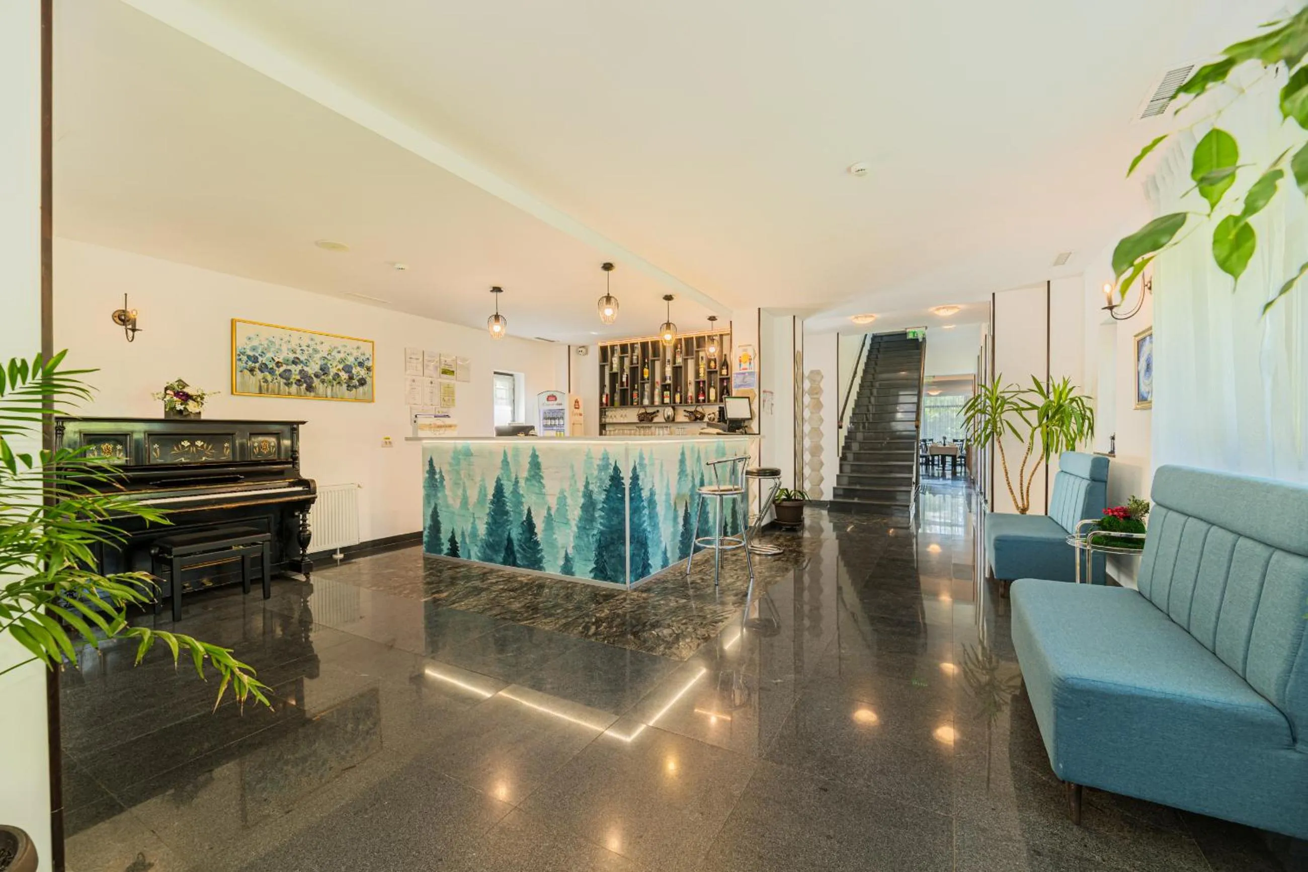 Lobby or reception in Pensiunea Hilltop