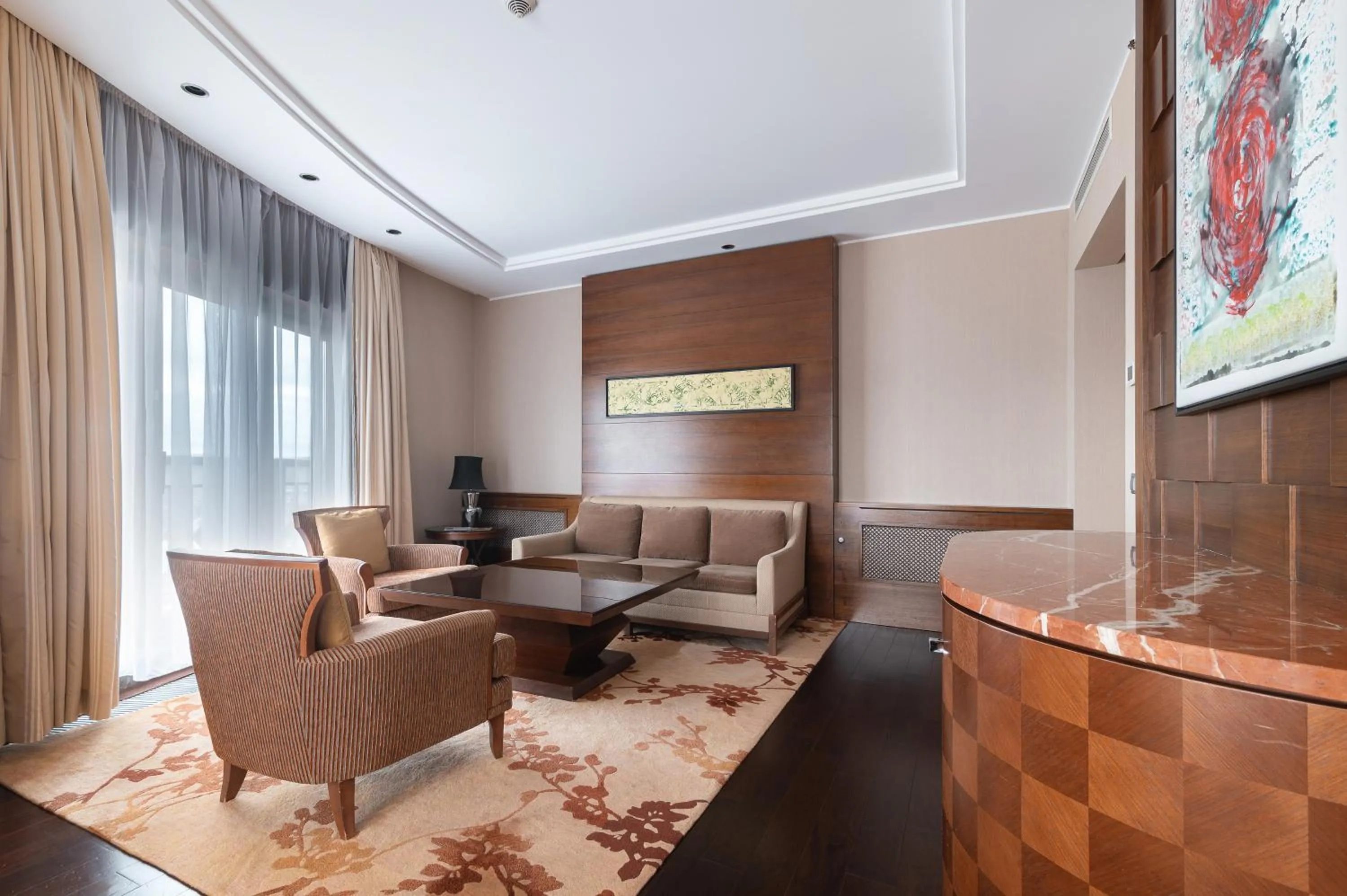 Seating area in Rixos Borovoe