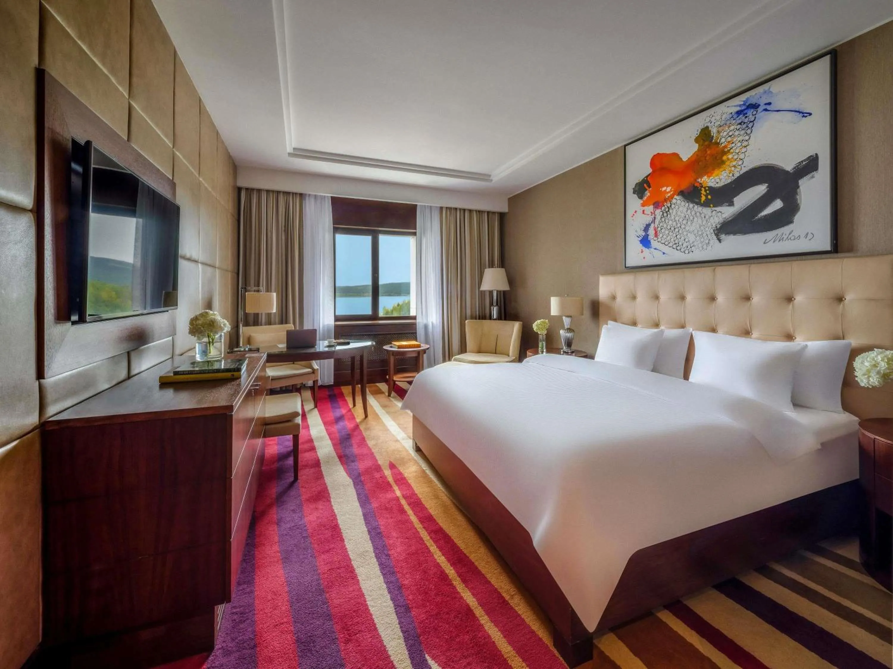 Bedroom, Bed in Rixos Borovoe