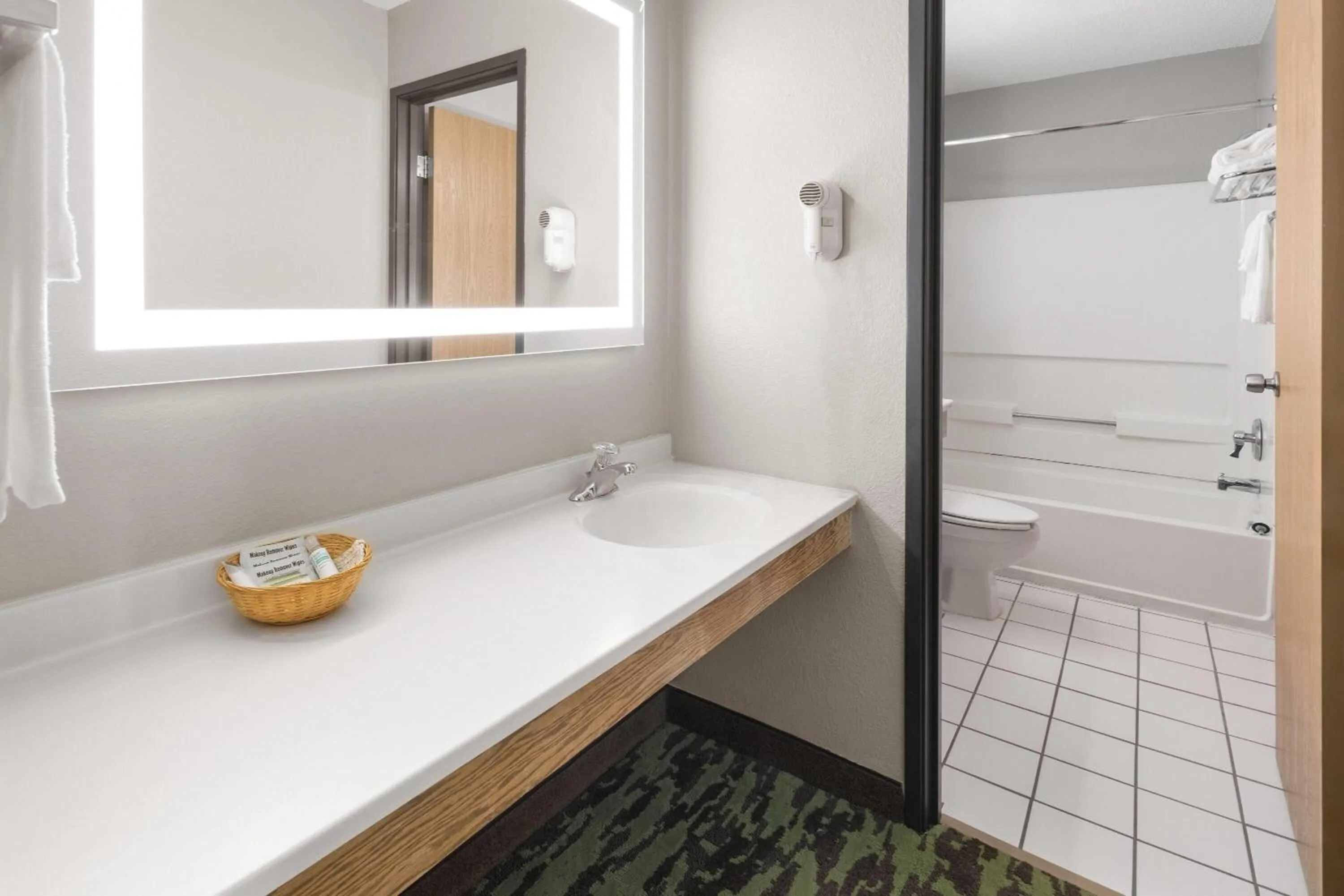 Bathroom in Super 8 by Wyndham New Stanton