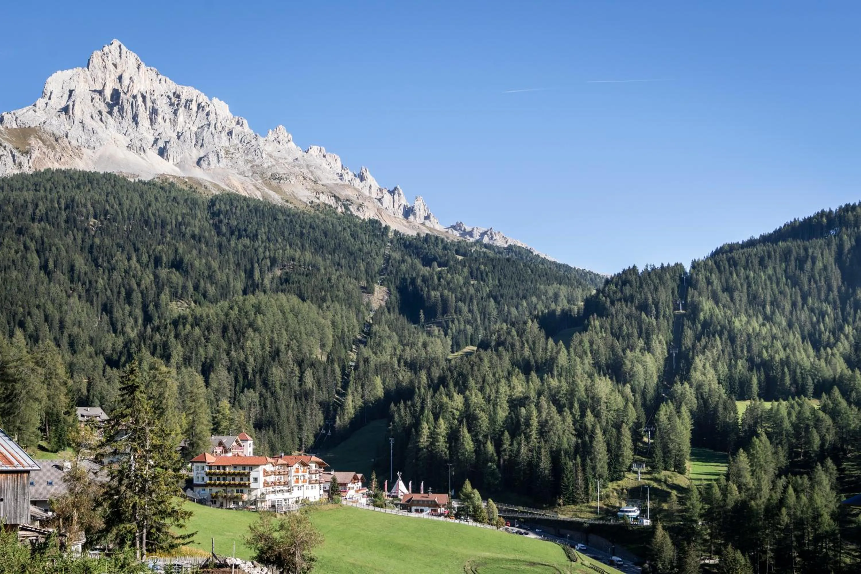 Bird's eye view in Familienhotel Maria