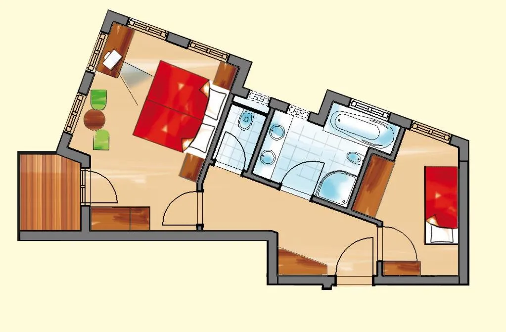 Photo of the whole room, Bed in Familienhotel Maria