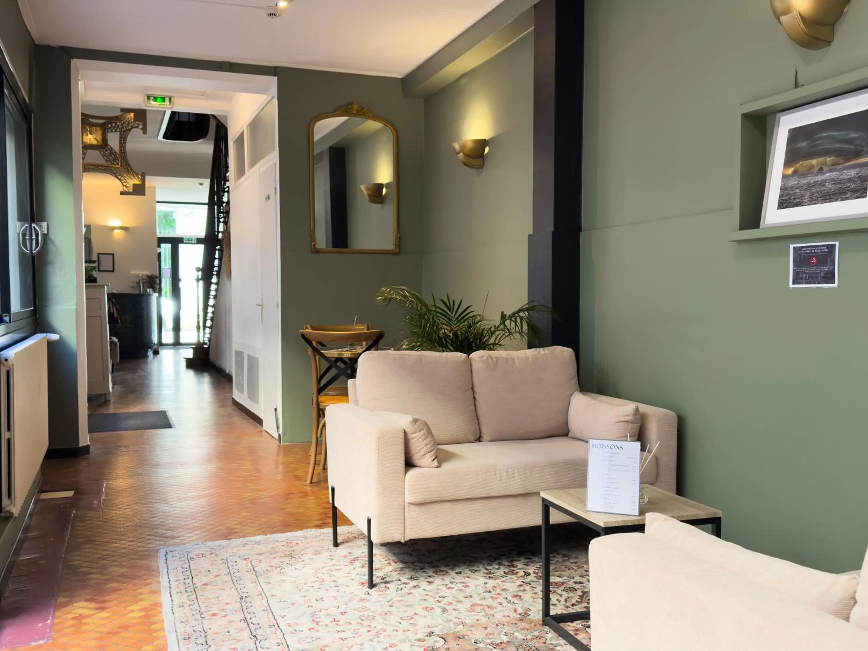 Living room in Hotel de Paris
