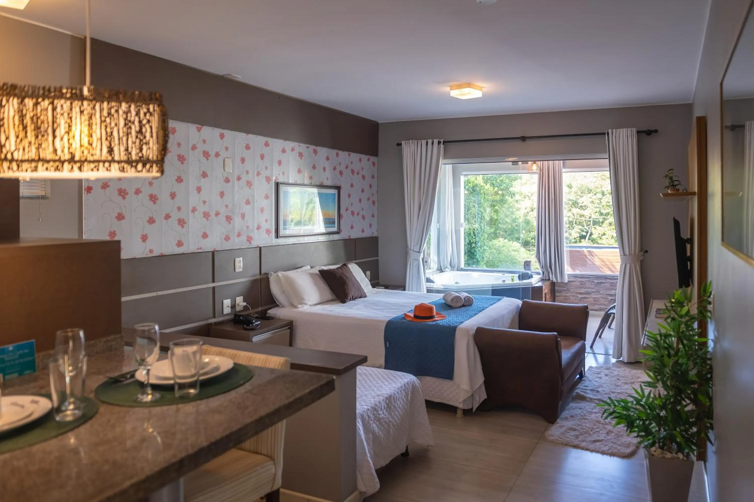 Bed in Pousada Natribus Rosa