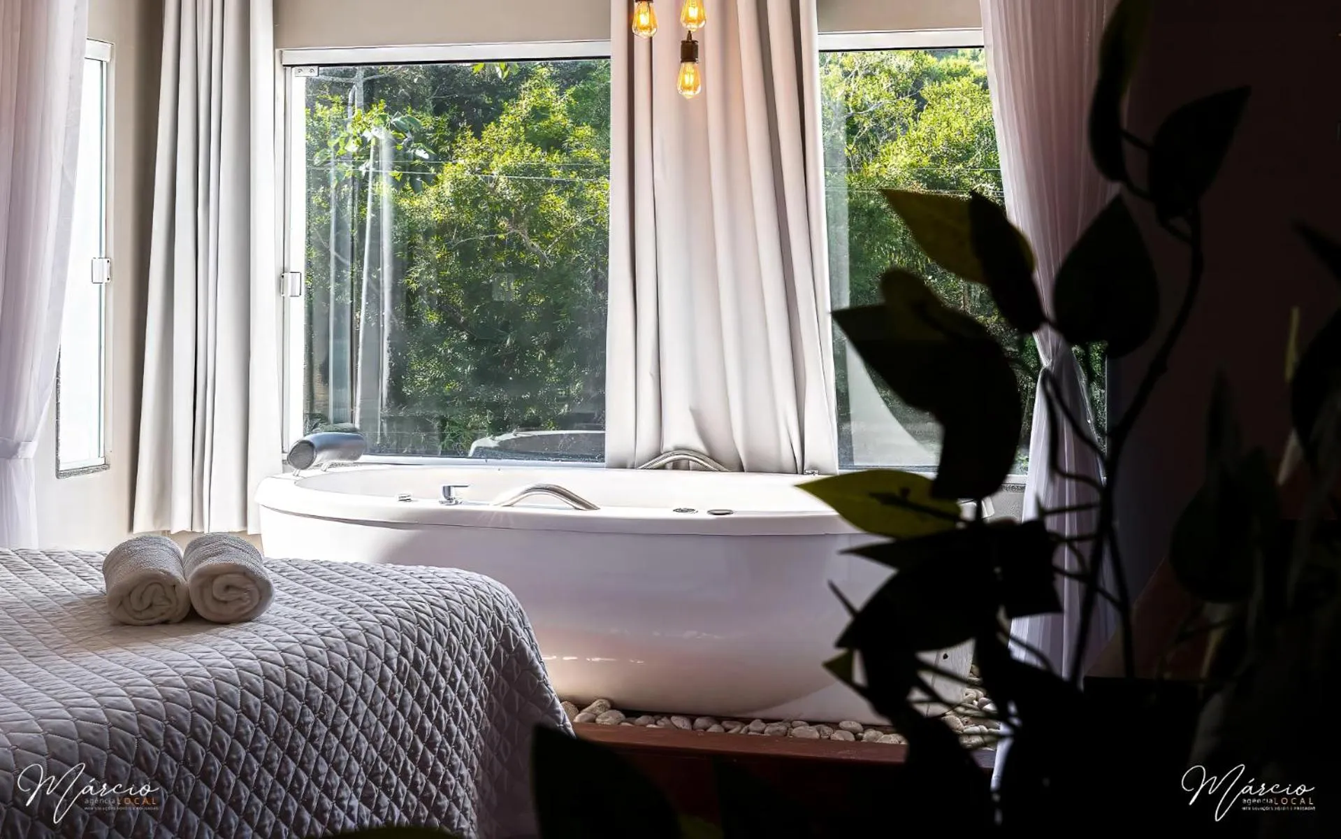 Bed in Pousada Natribus Rosa