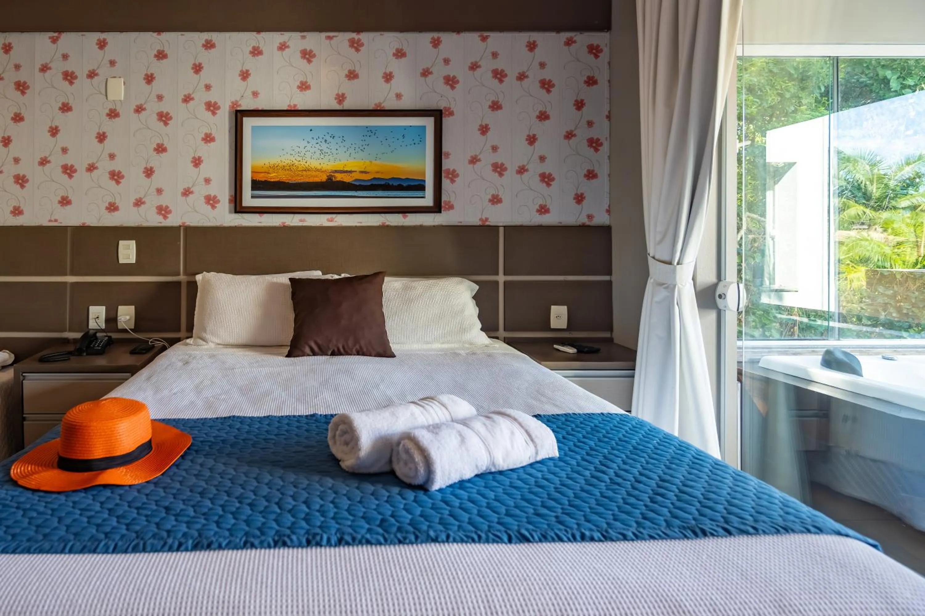 Bed in Pousada Natribus Rosa