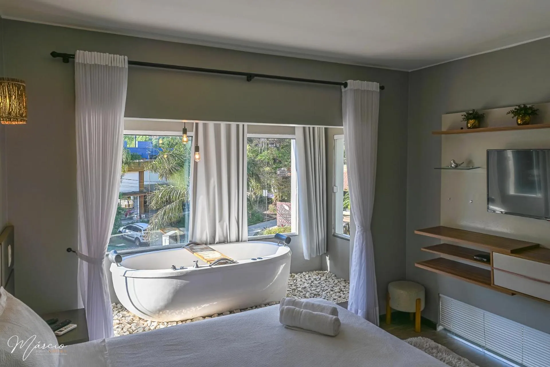 Bed in Pousada Natribus Rosa