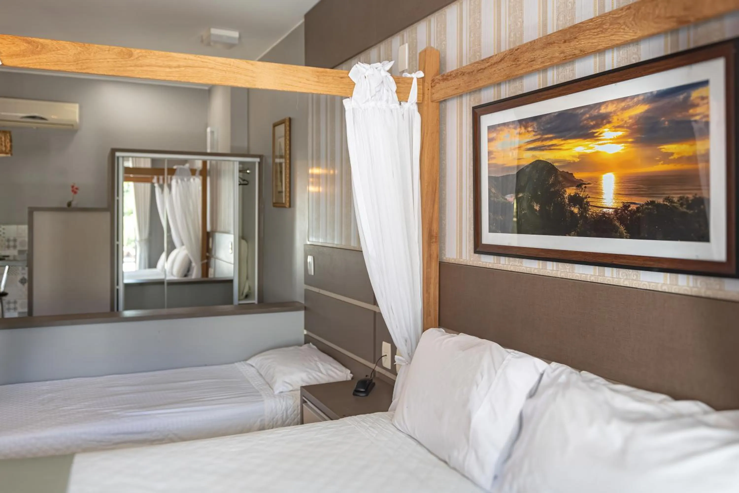 Bed in Pousada Natribus Rosa