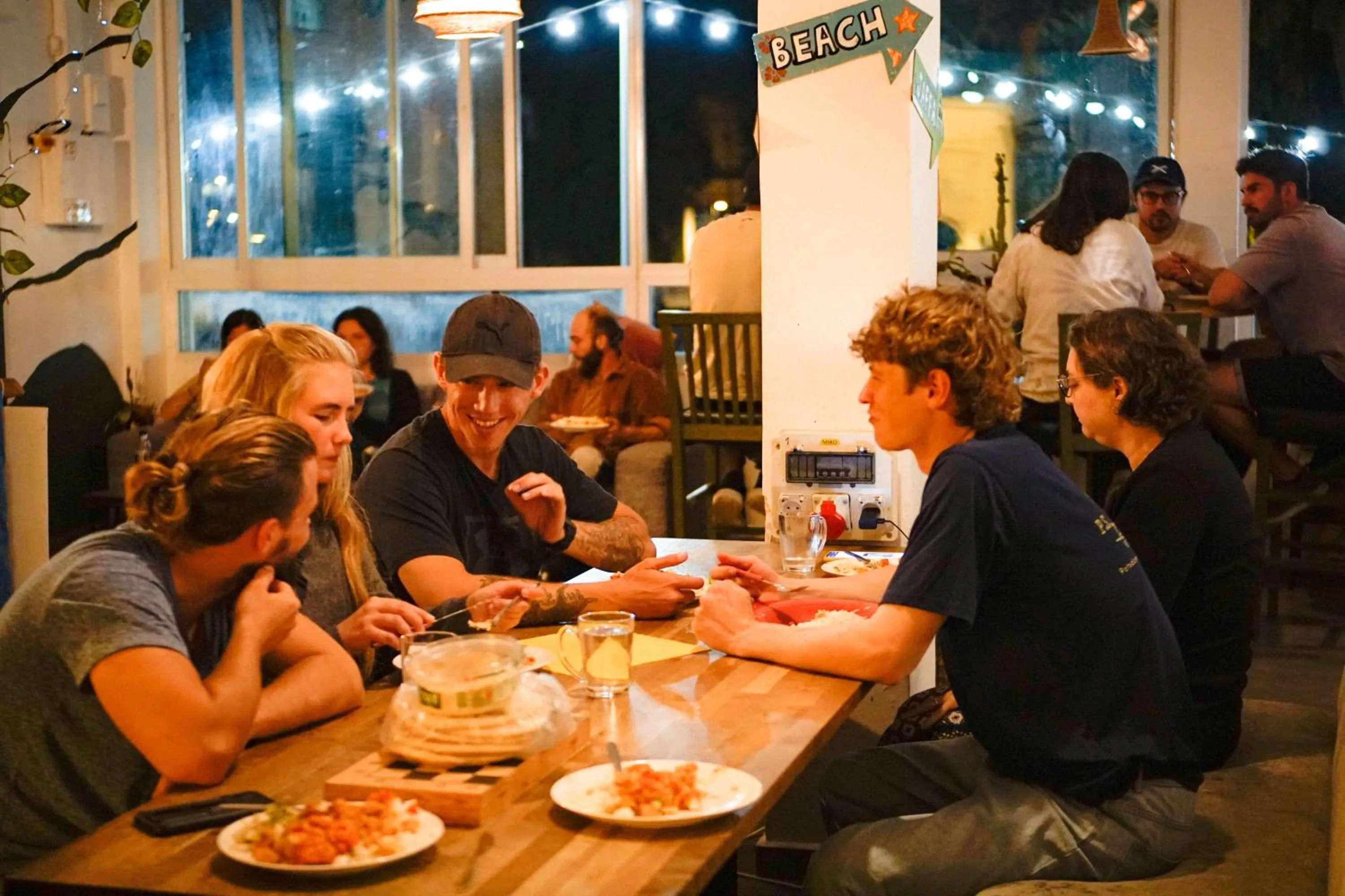 People in Jungle Jaffa Hostel Age 18 to 45