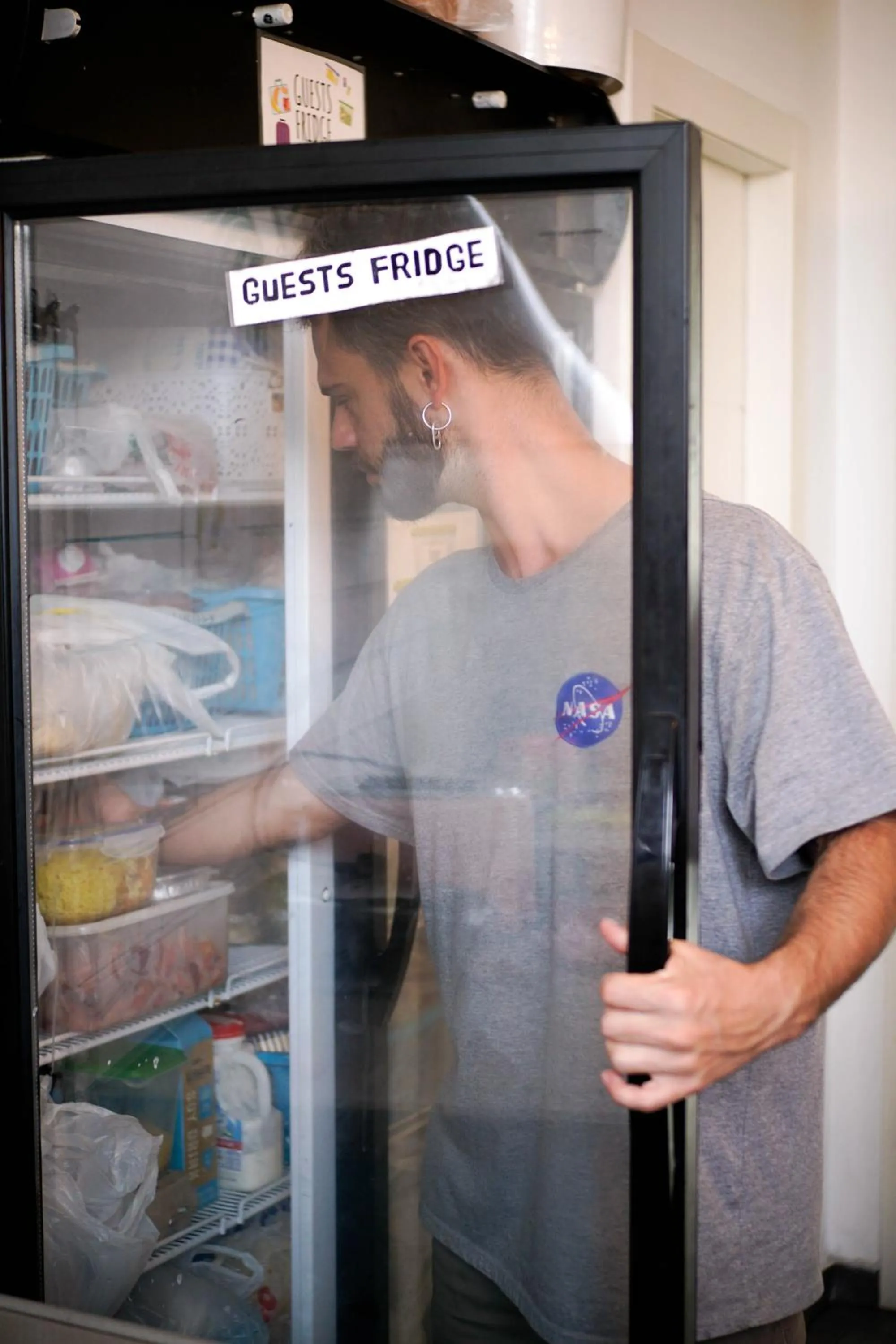 Communal kitchen in Jungle Jaffa Hostel Age 18 to 45