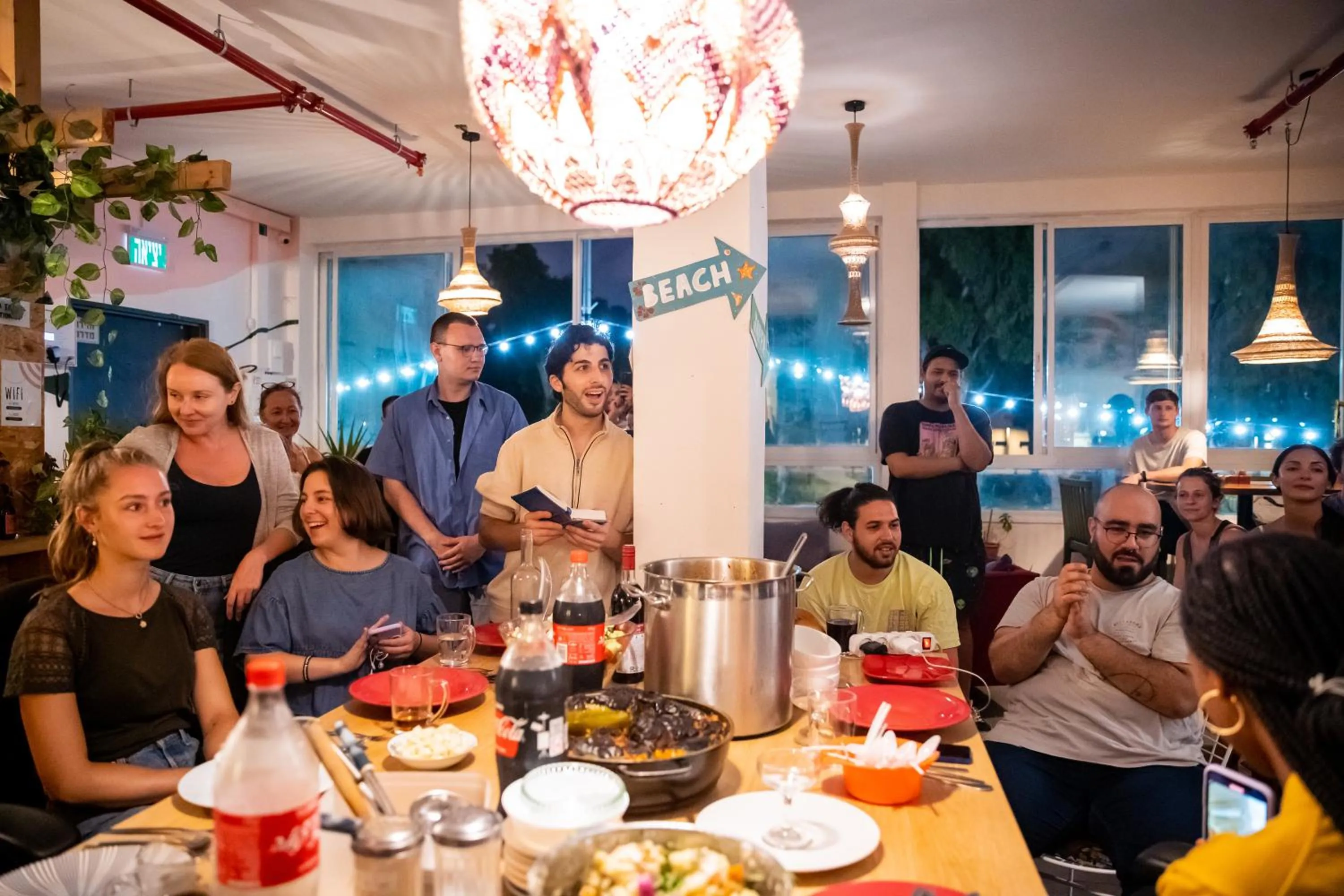 People in Jungle Jaffa Hostel Age 18 to 45