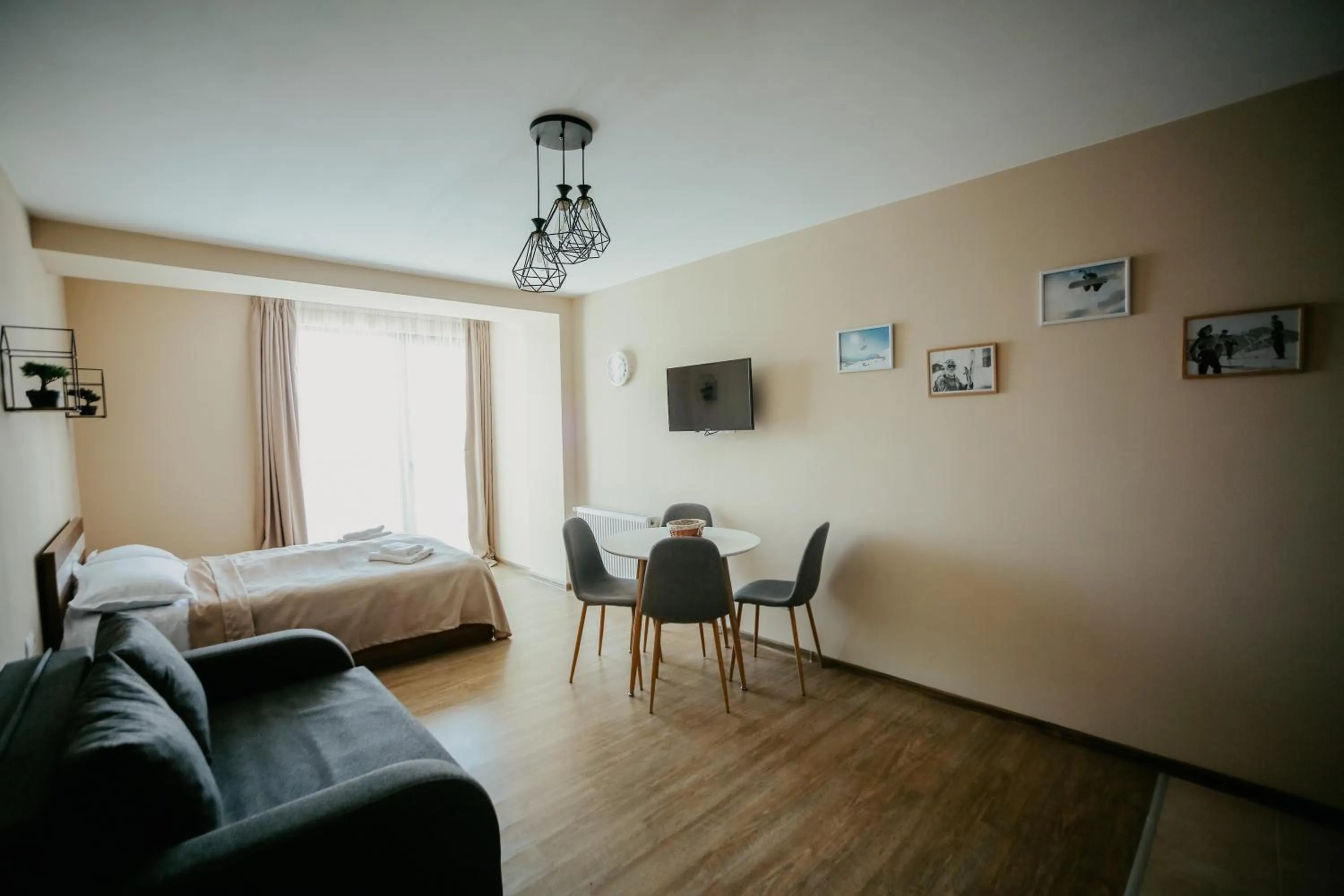 Bed in Maisako's New Gudauri Apartment