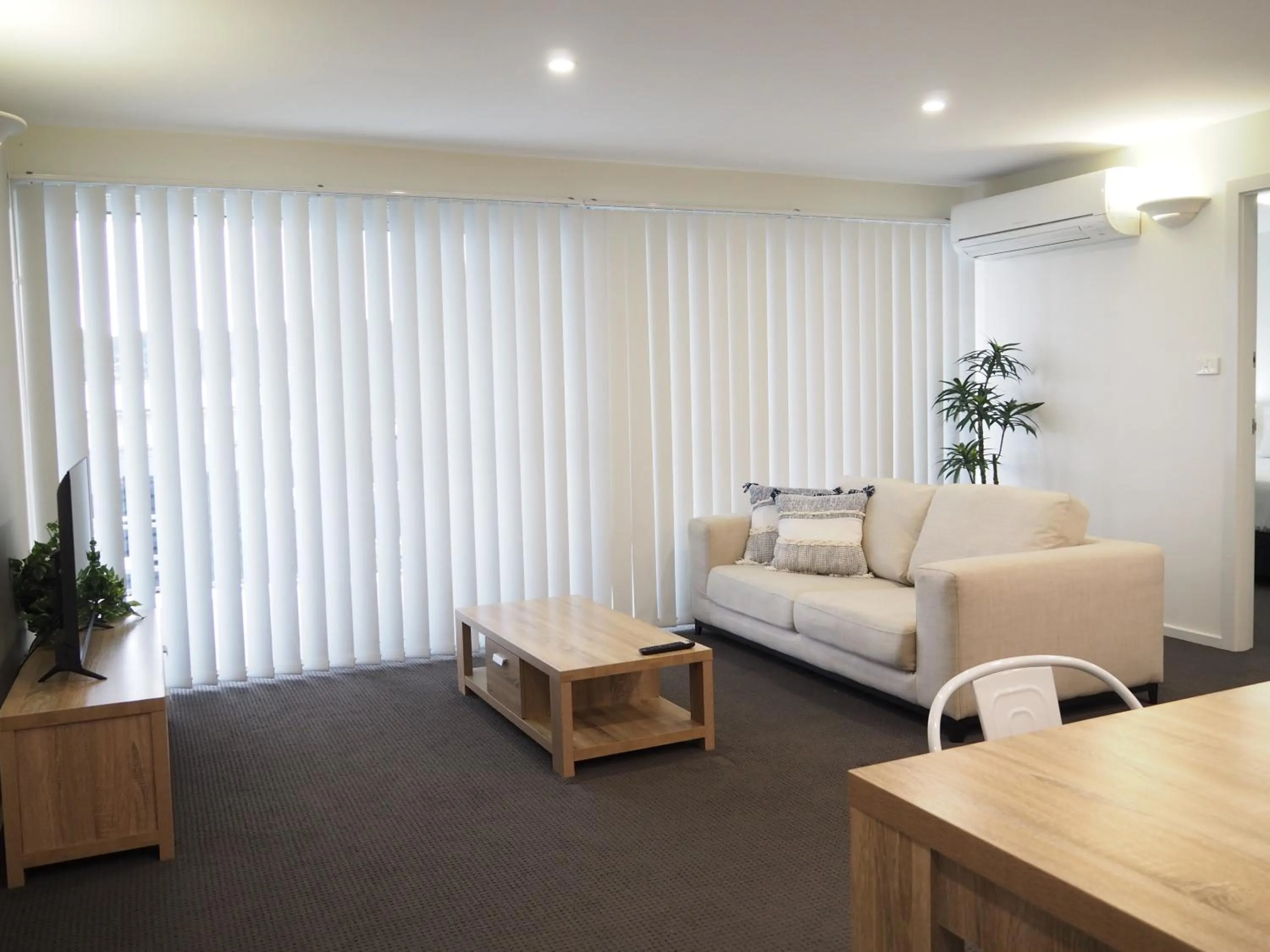 Living room in The Esplanade Motel