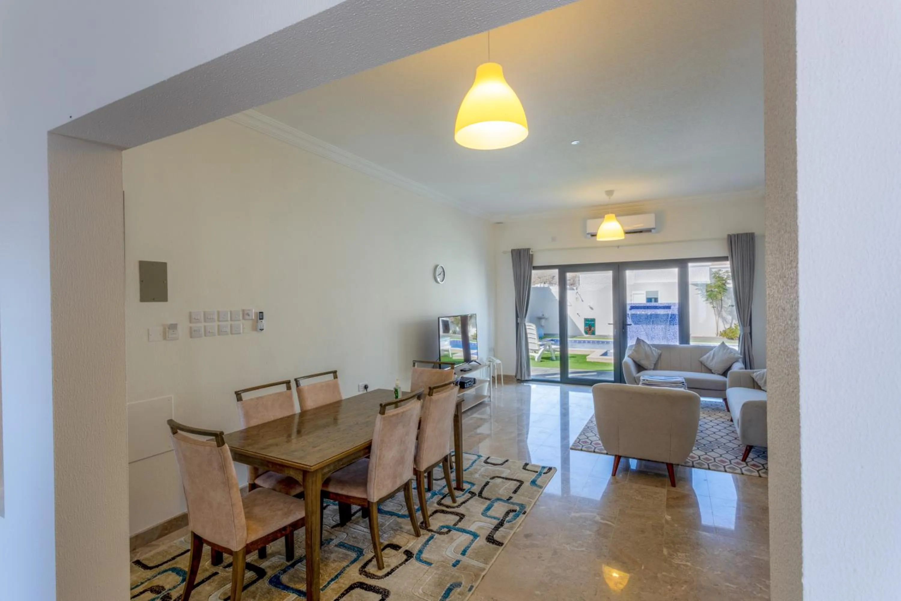 Living room in THE POOL VILLA - TANUF