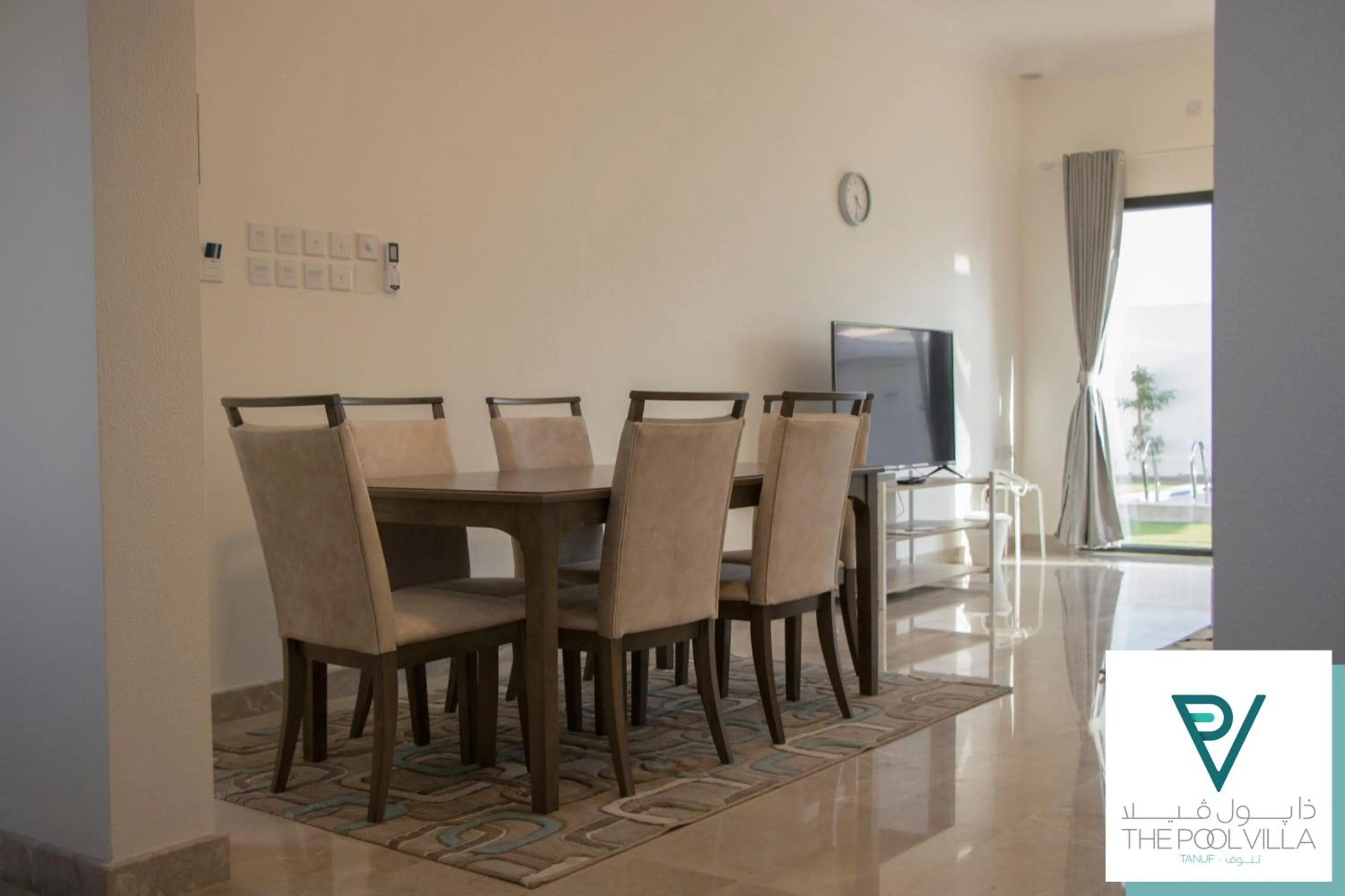 Dining area in THE POOL VILLA - TANUF