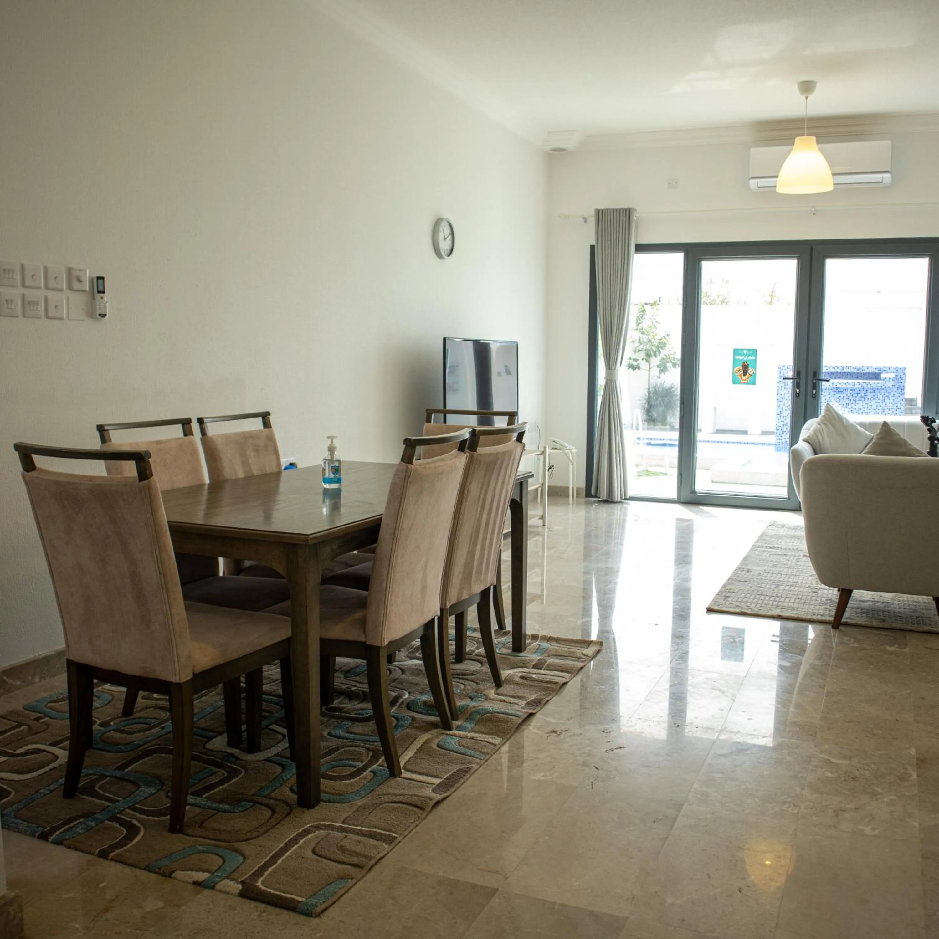 Living room in THE POOL VILLA - TANUF