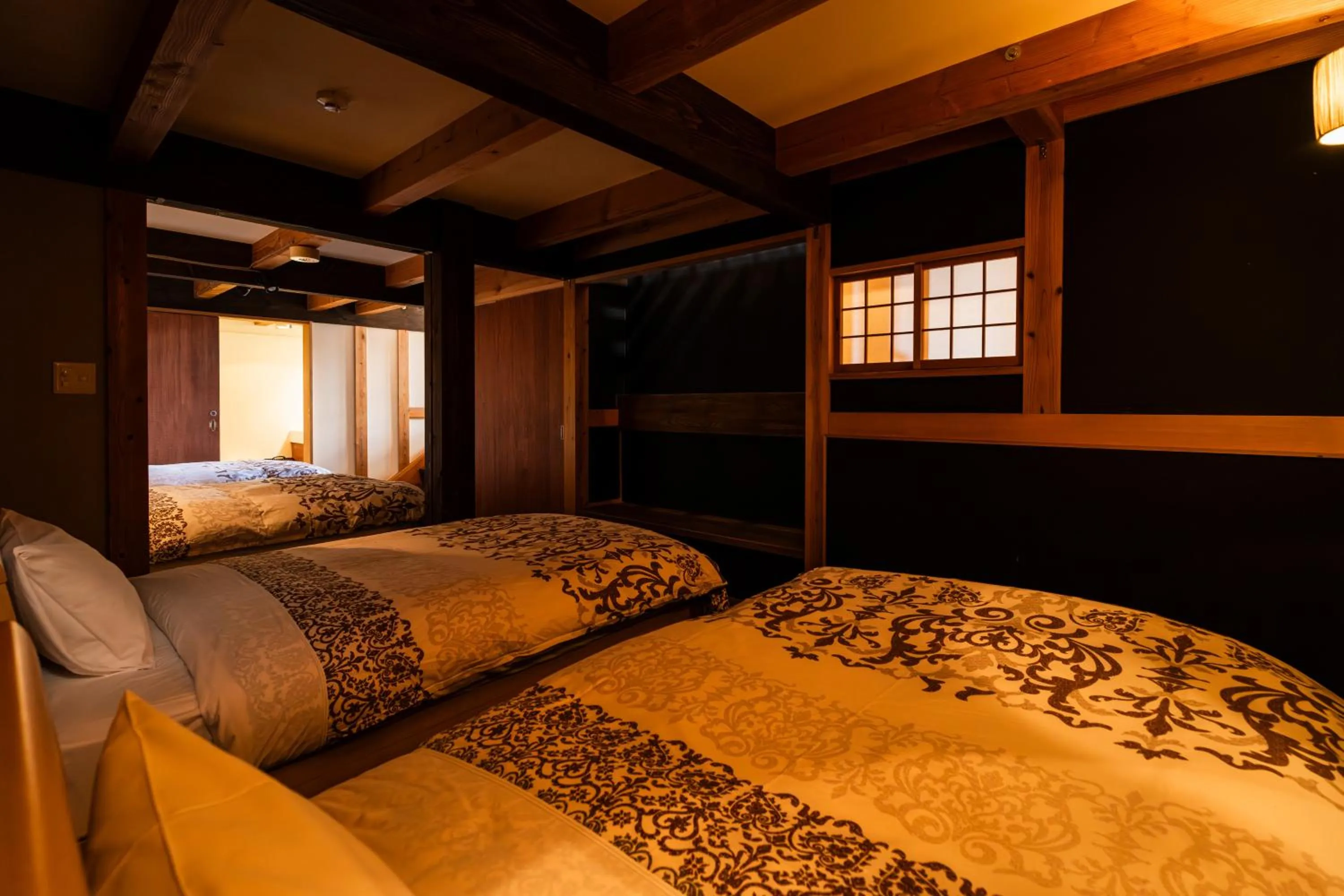 Bed in Kuranoyado Matsuya