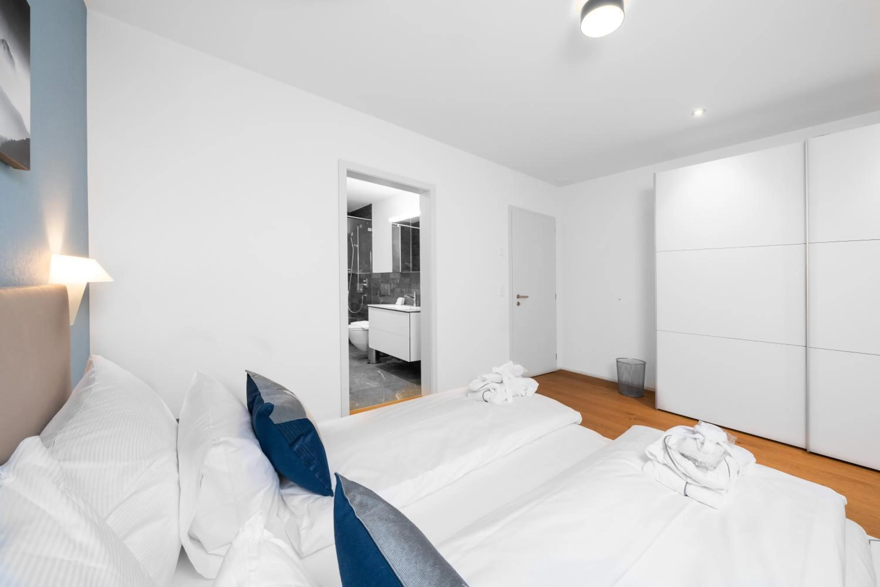 Bed in Swiss Hotel Apartments - Interlaken