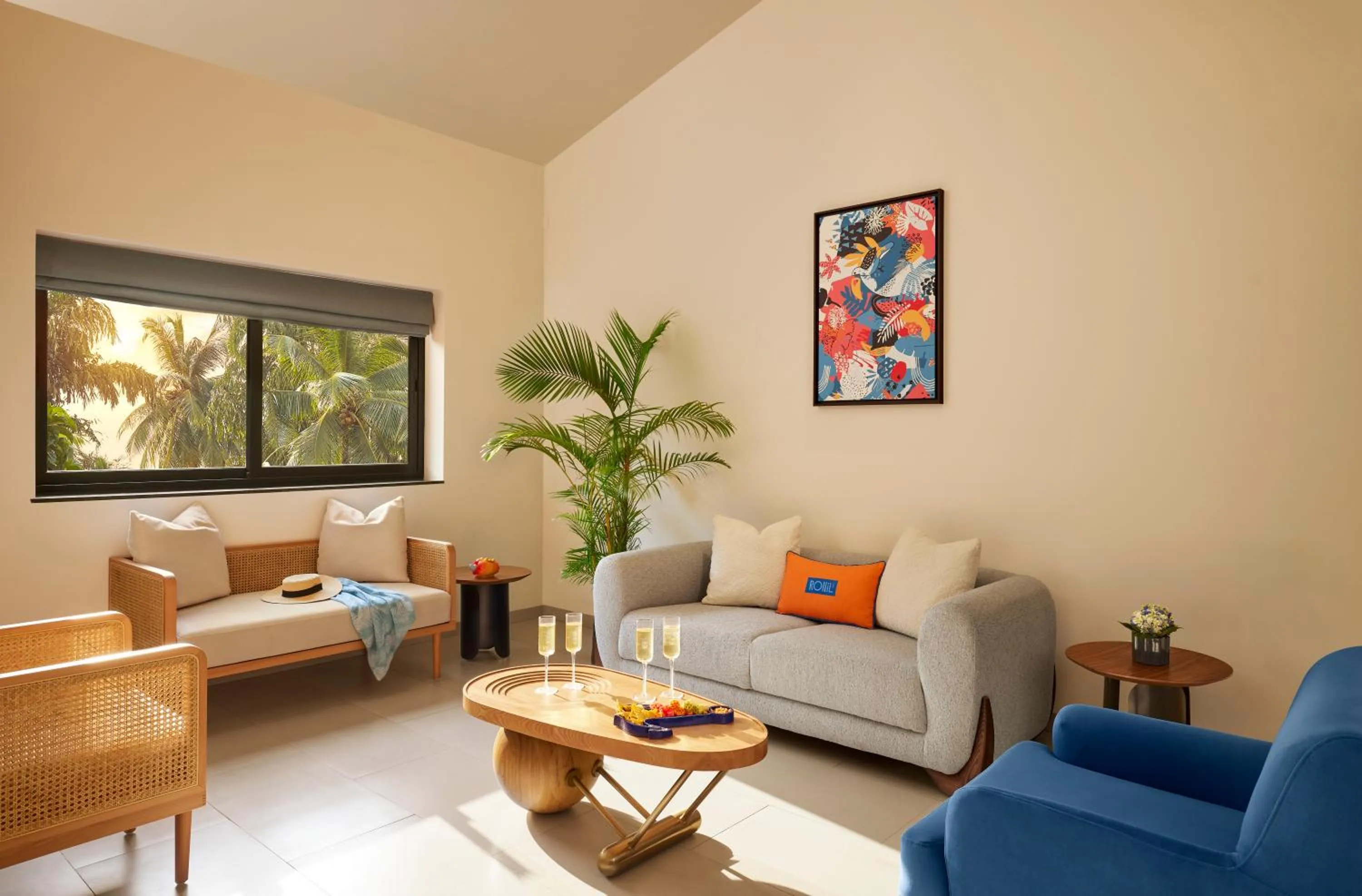 Living room in Ronil Goa, part of Hyatt
