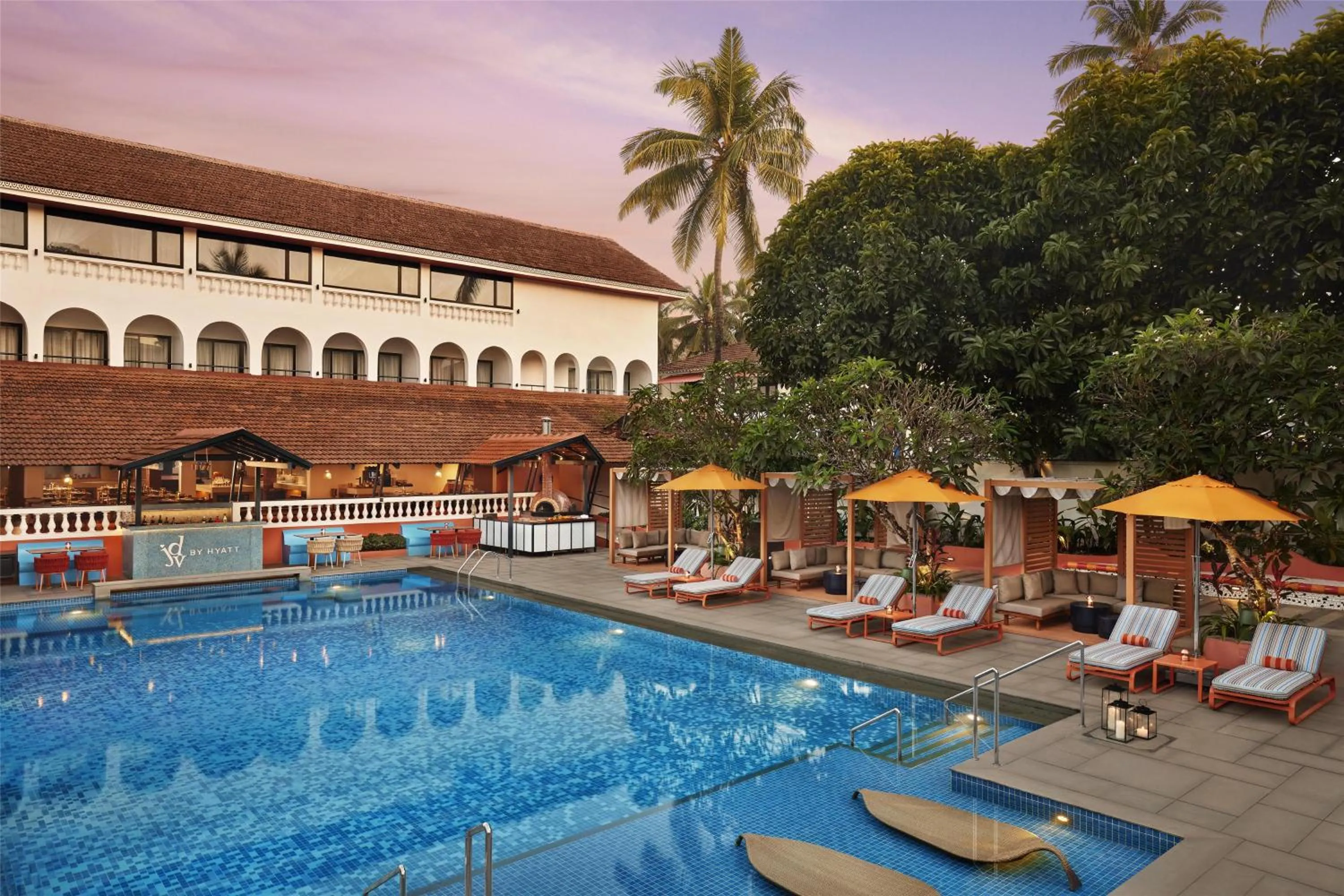 Swimming pool in Ronil Goa, part of Hyatt
