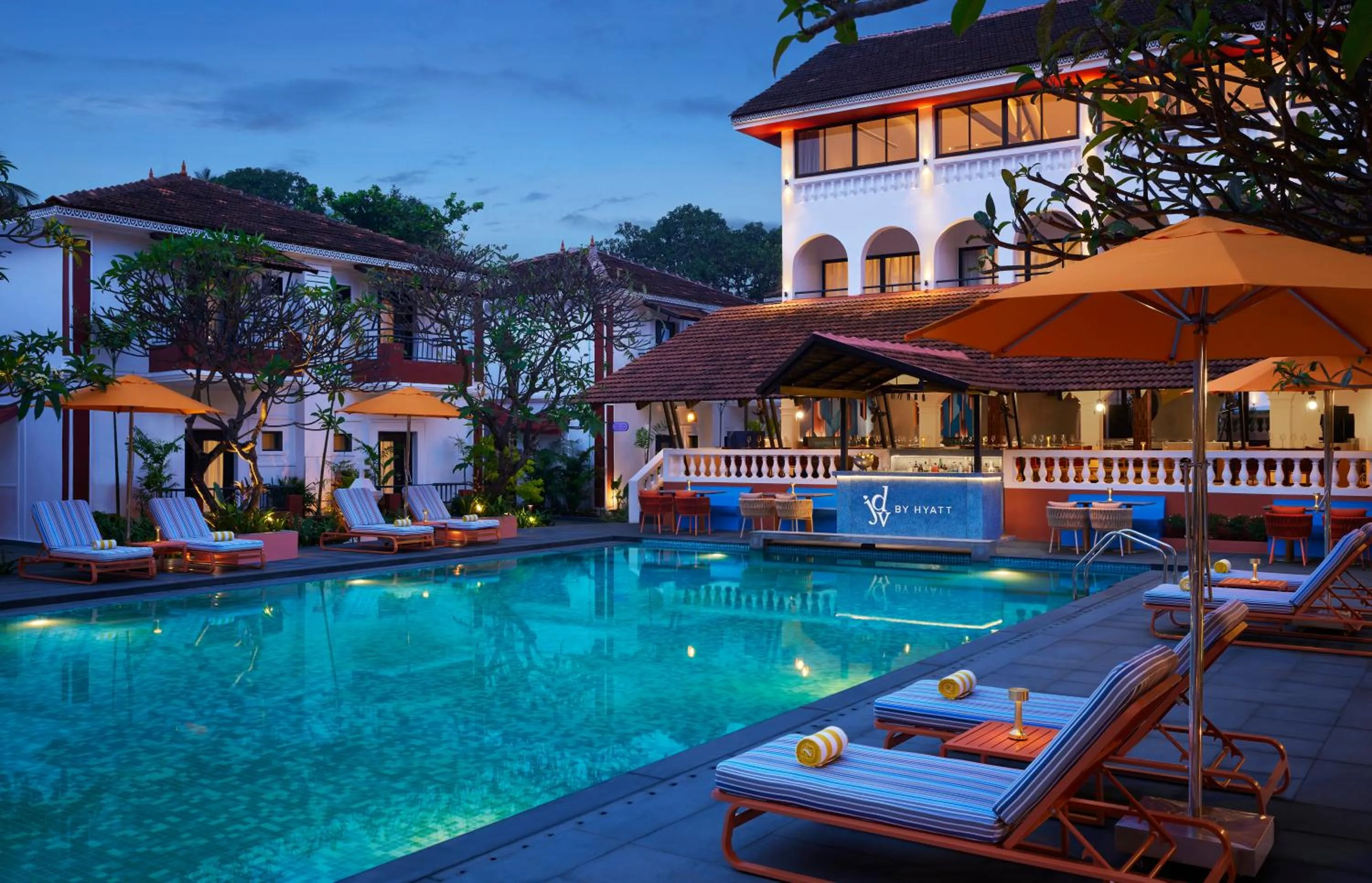 Swimming pool in Ronil Goa, part of Hyatt
